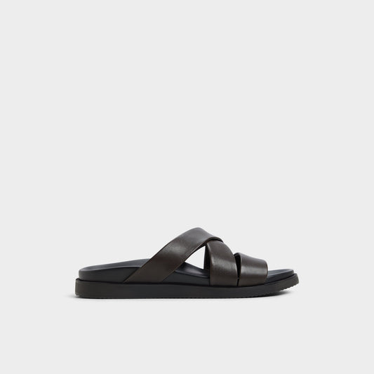 Aldo Kairo Dark Brown Men's Sandals & Slides - Slide sandal New|Men