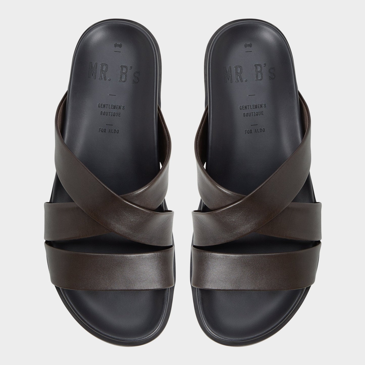 Aldo Kairo Dark Brown Men's Sandals & Slides - Slide sandal New|Men