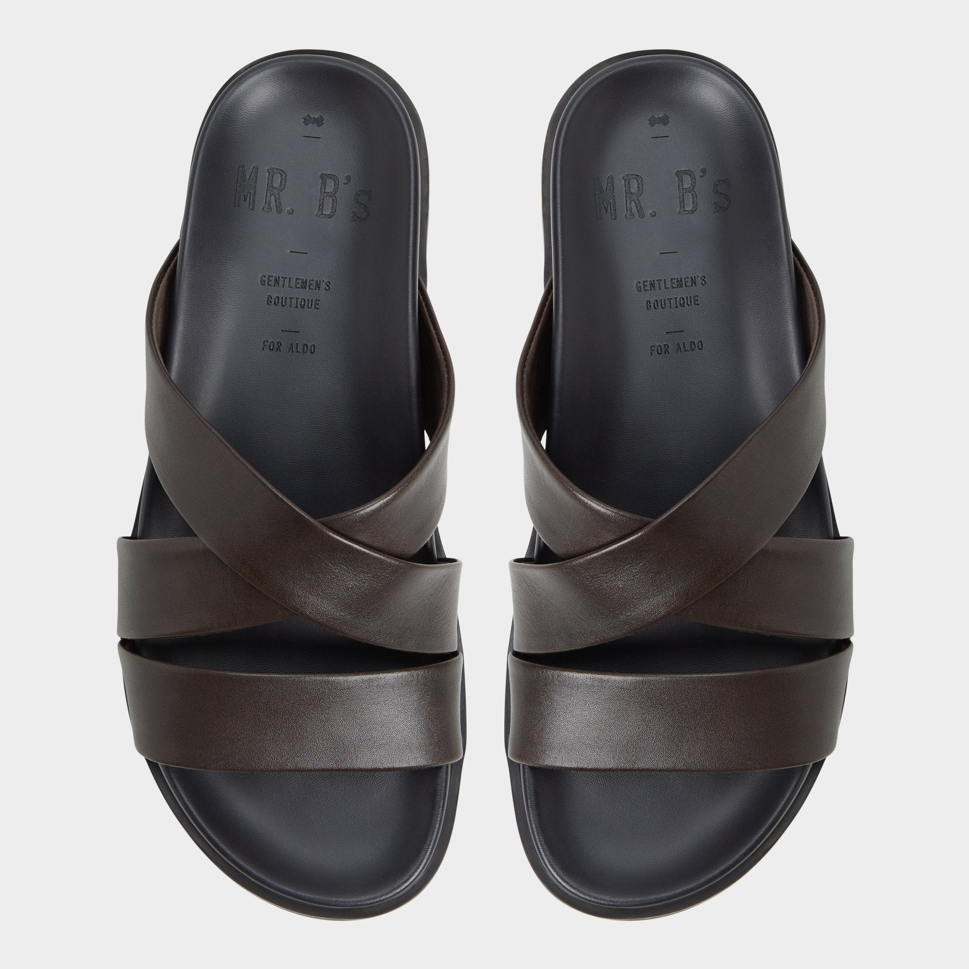 Aldo Kairo Dark Brown Men's Sandals & Slides - Slide sandal New|Men