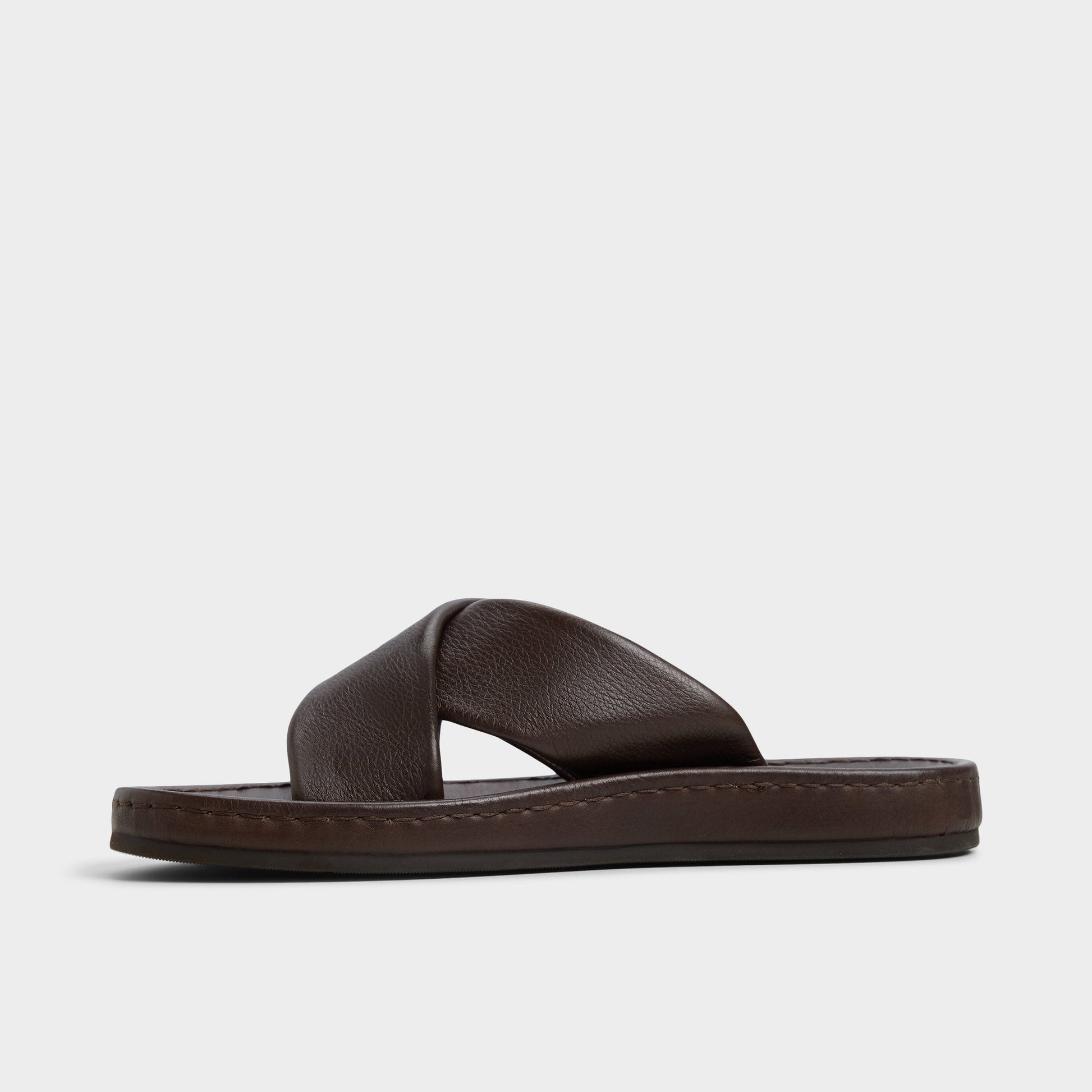 Aldo Steele Dark Brown Men's Sandals & Slides - Slide sandal New|Men