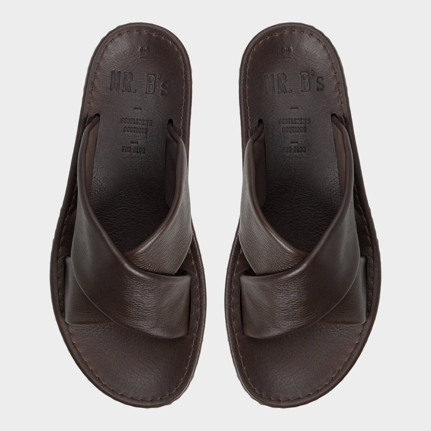 Aldo Steele Dark Brown Men's Sandals & Slides - Slide sandal New|Men