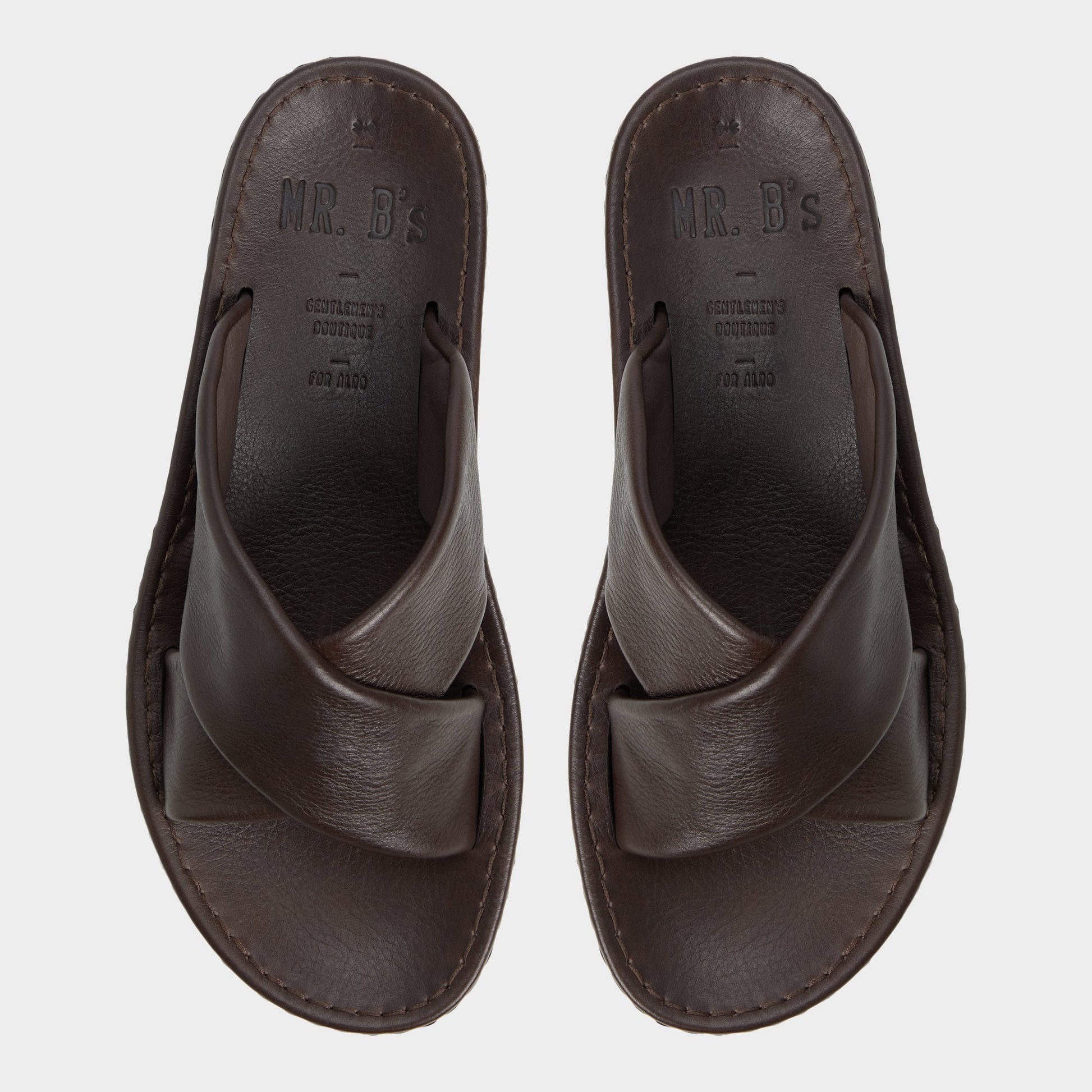 Aldo Steele Dark Brown Men's Sandals & Slides - Slide sandal New|Men