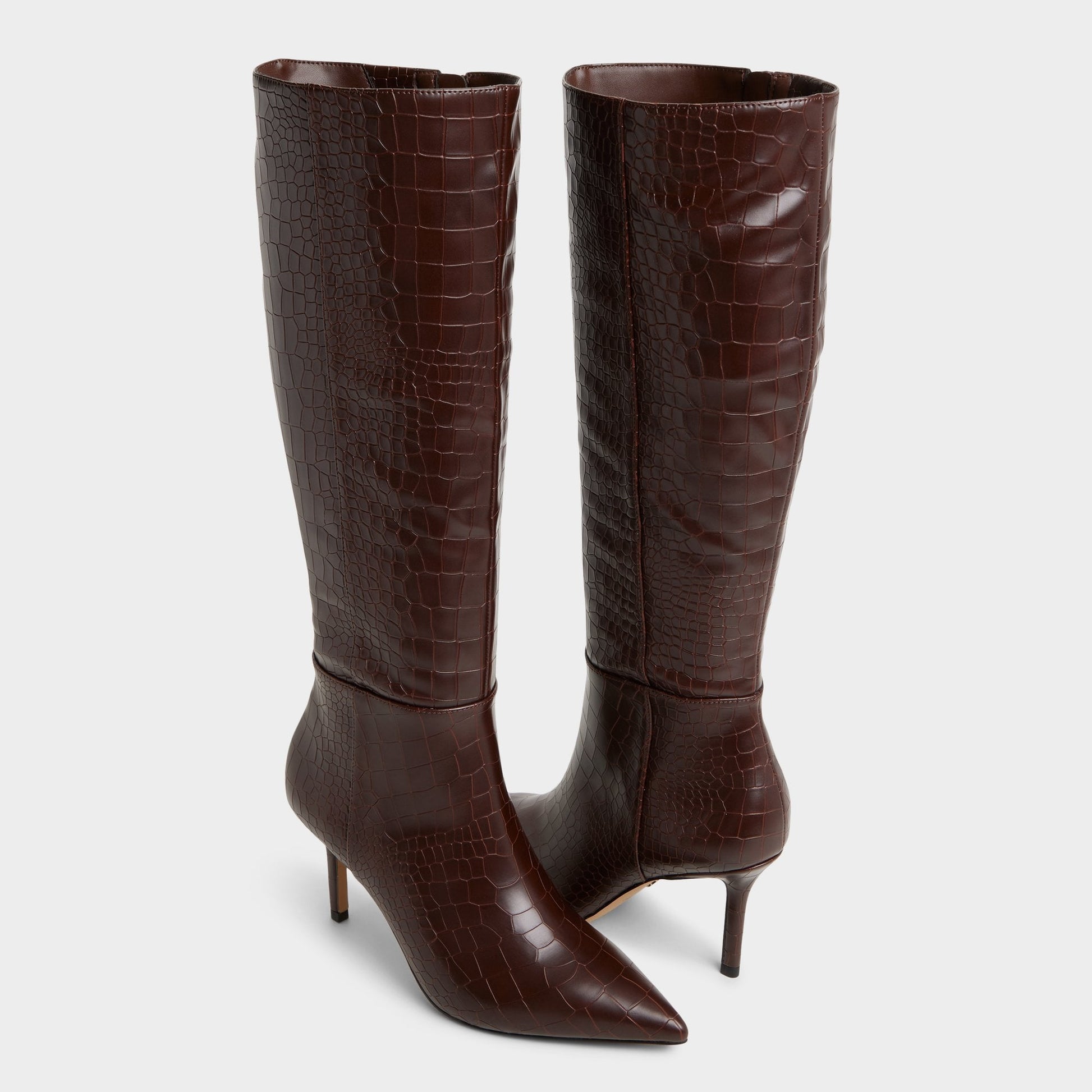 Aldo Saphiria Dark Brown Women's Tall Boots - Knee-high boot, Stiletto heel Women|Bags