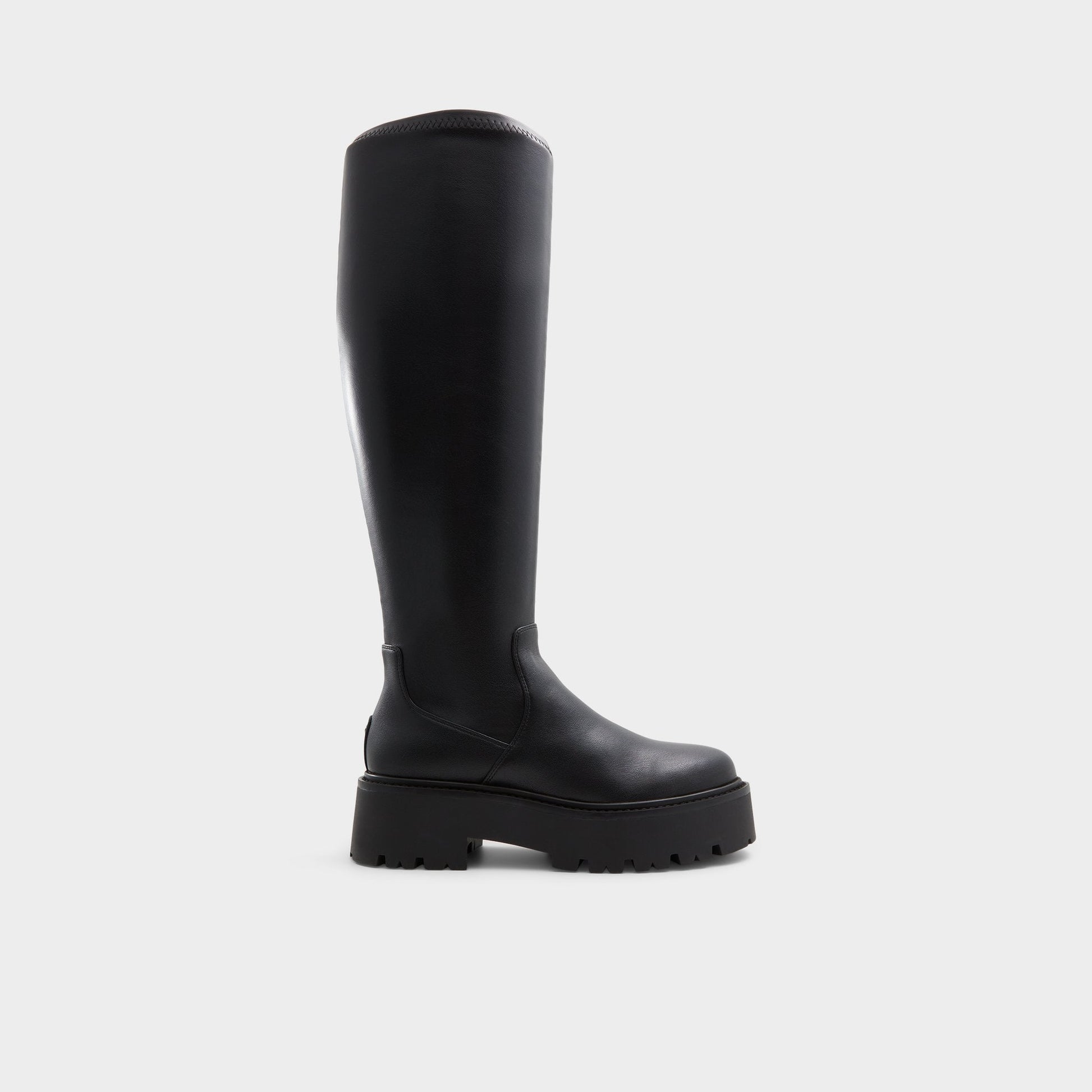 Aldo Carelden Black Women's Tall Boots - Knee-high boot, Lug sole Women