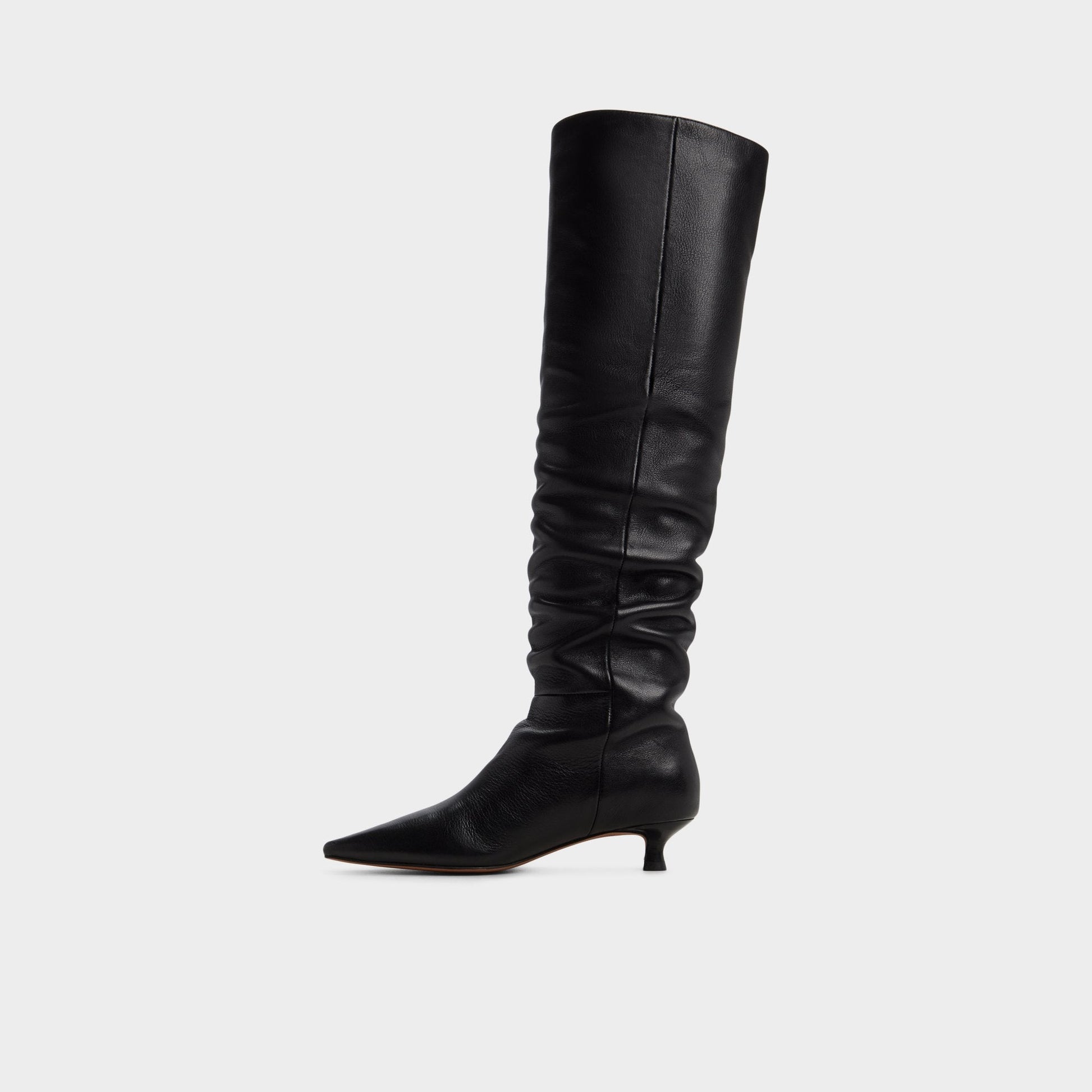 Aldo Muttsee Black Women's Tall Boots - Over-the-knee boot, Kitten heel Women