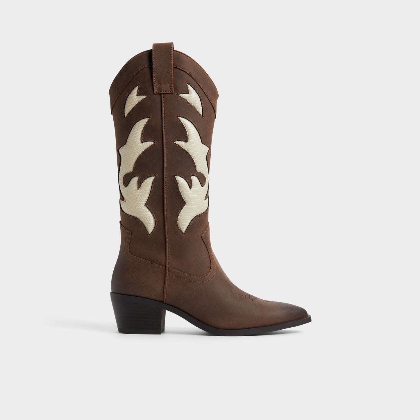 Aldo Nebraska Royal Brown Women's Western - Mid-calf western boot Women