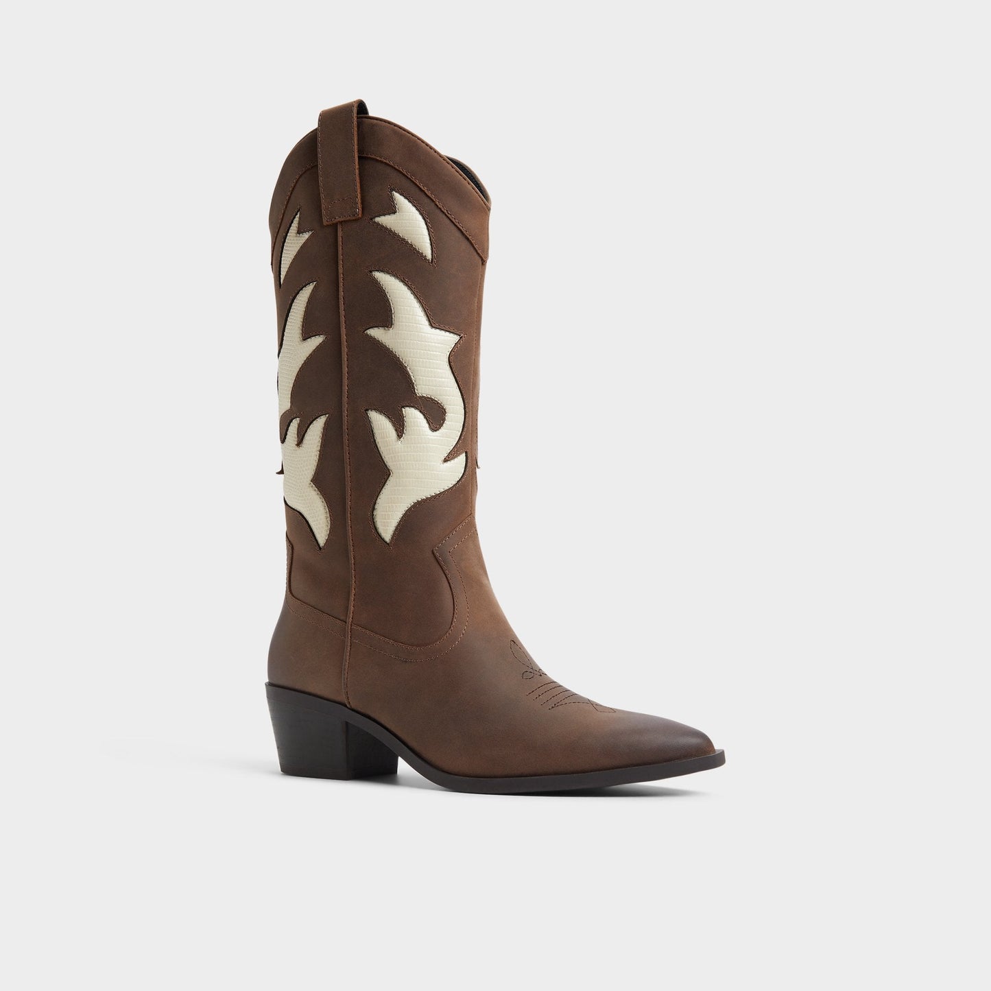 Aldo Nebraska Royal Brown Women's Western - Mid-calf western boot Women
