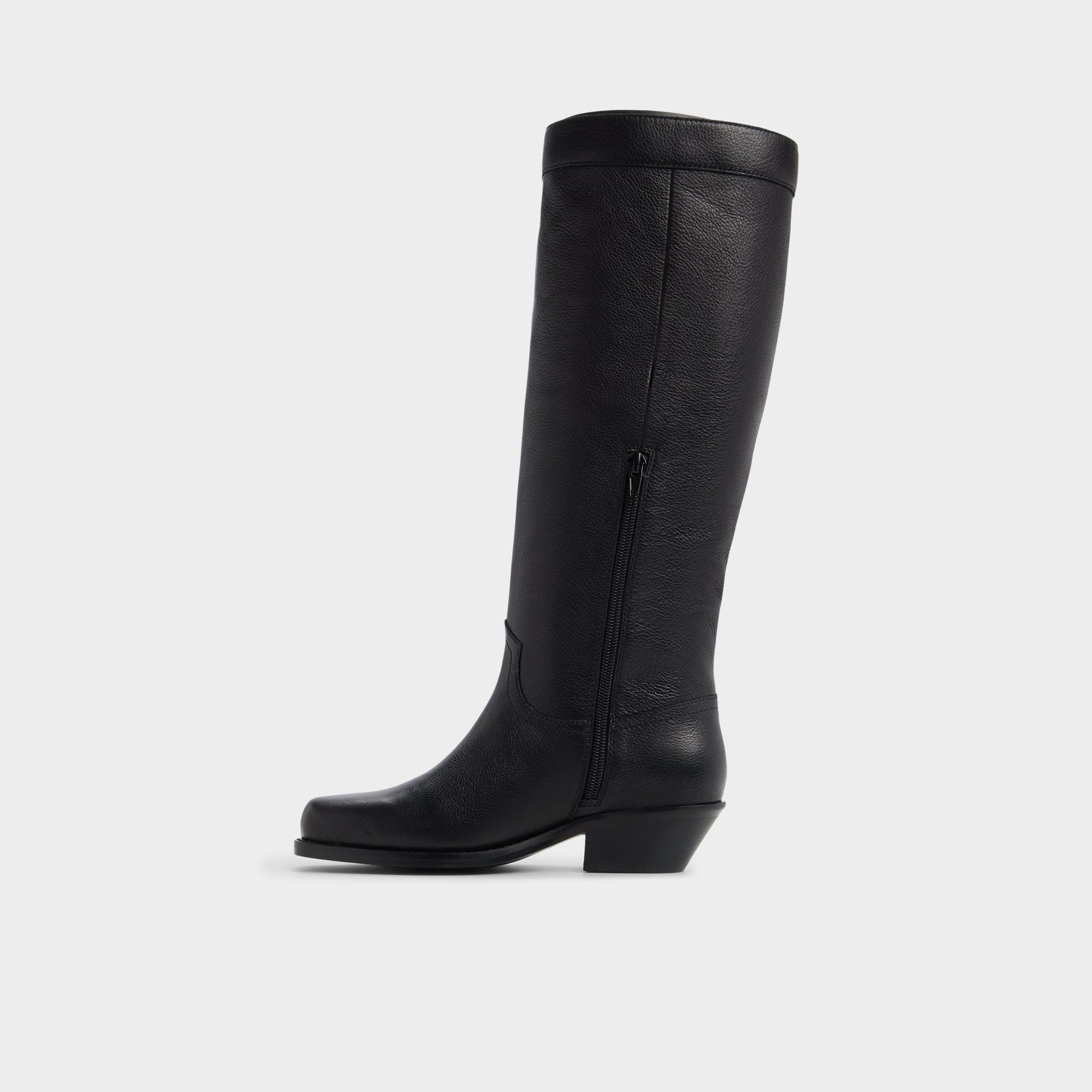 Aldo Emberlyn in Black - Knee-high western boot, Cup sole Women