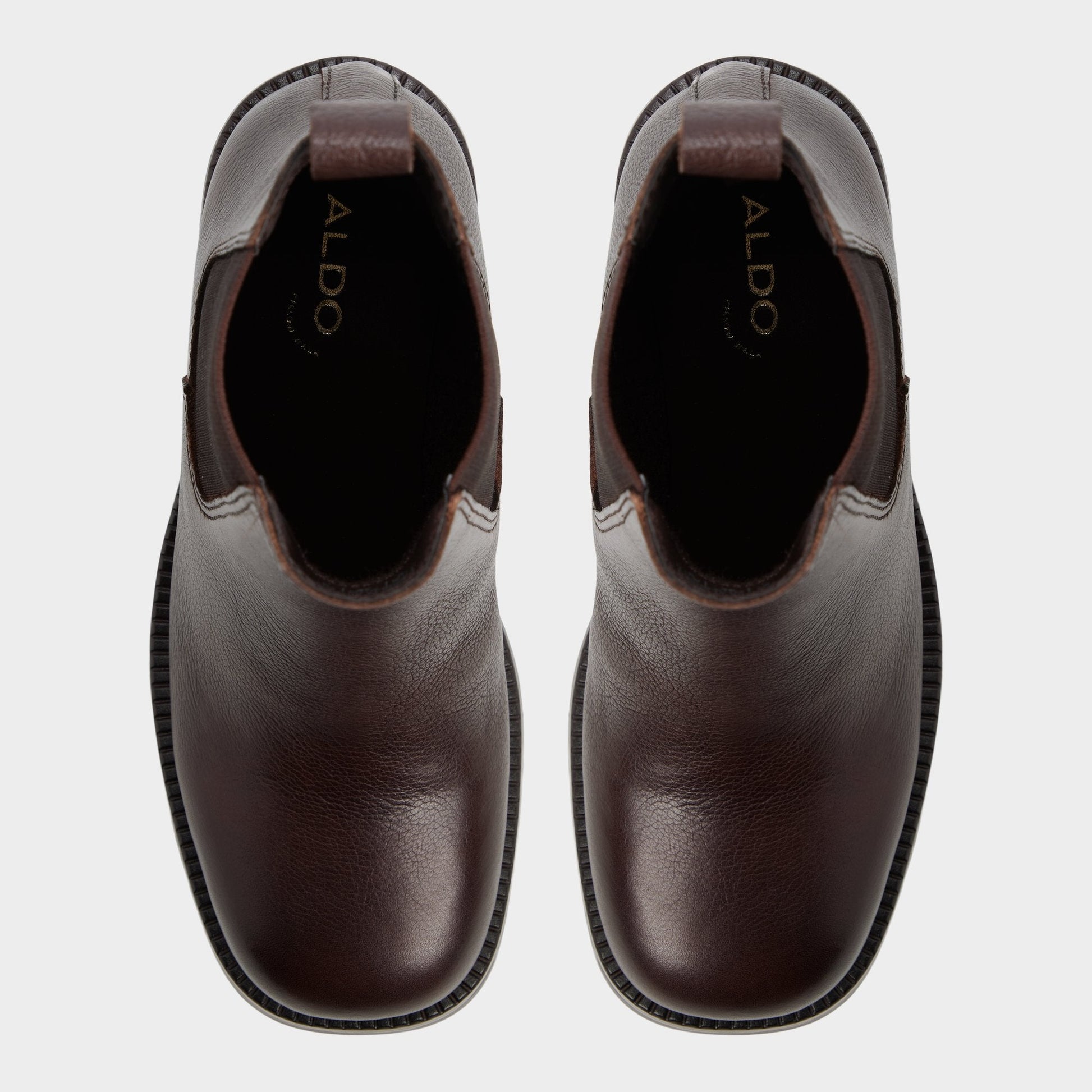 Aldo Anneliese in Medium Brown - Chelsea boot, Lug sole Women