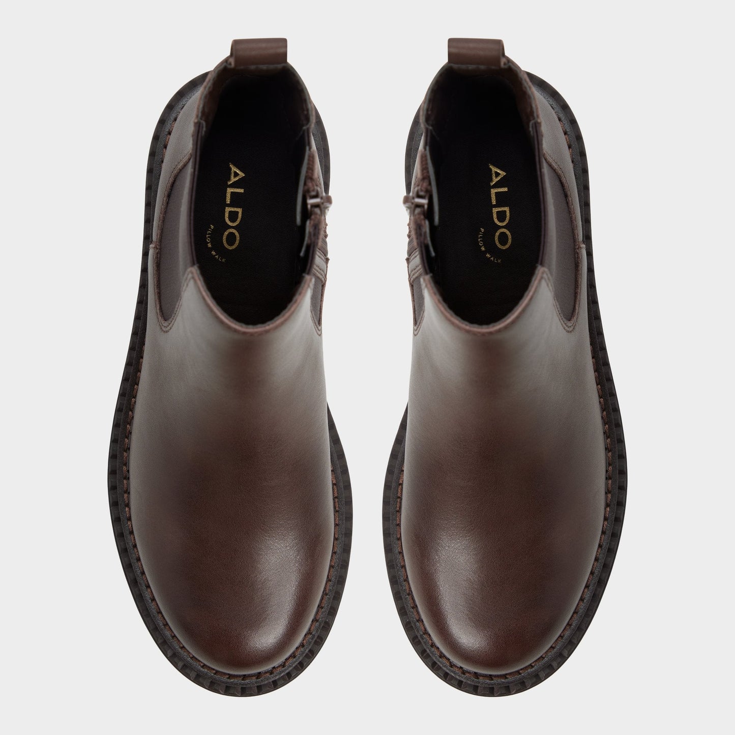 Aldo Bestina in Dark Brown - Chelsea boot, Lug sole Women