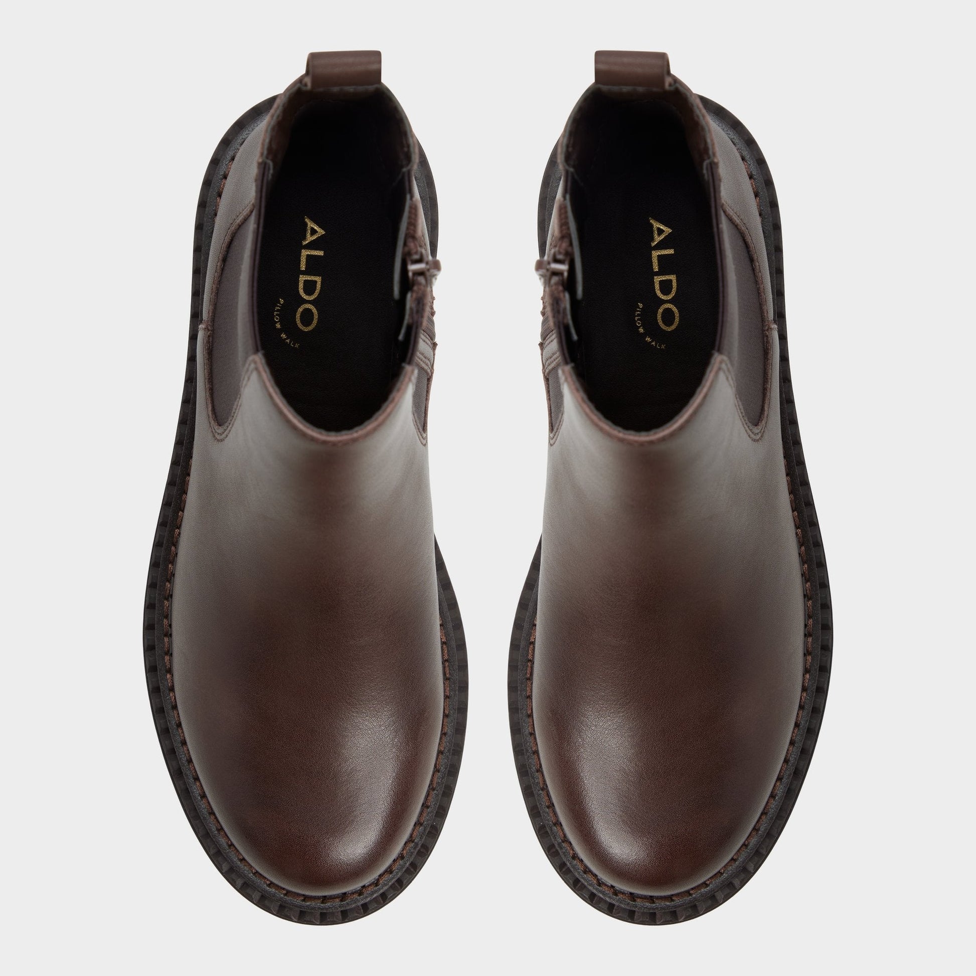 Aldo Bestina in Dark Brown - Chelsea boot, Lug sole Women