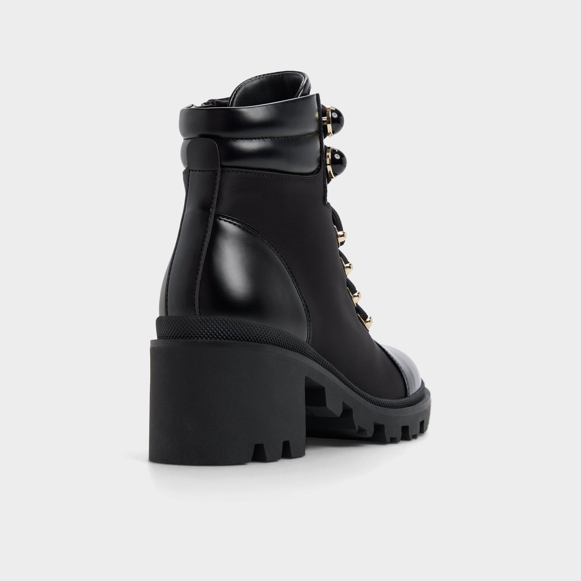 Aldo Mariettia in Black - Lace-up boot, Lug sole Women