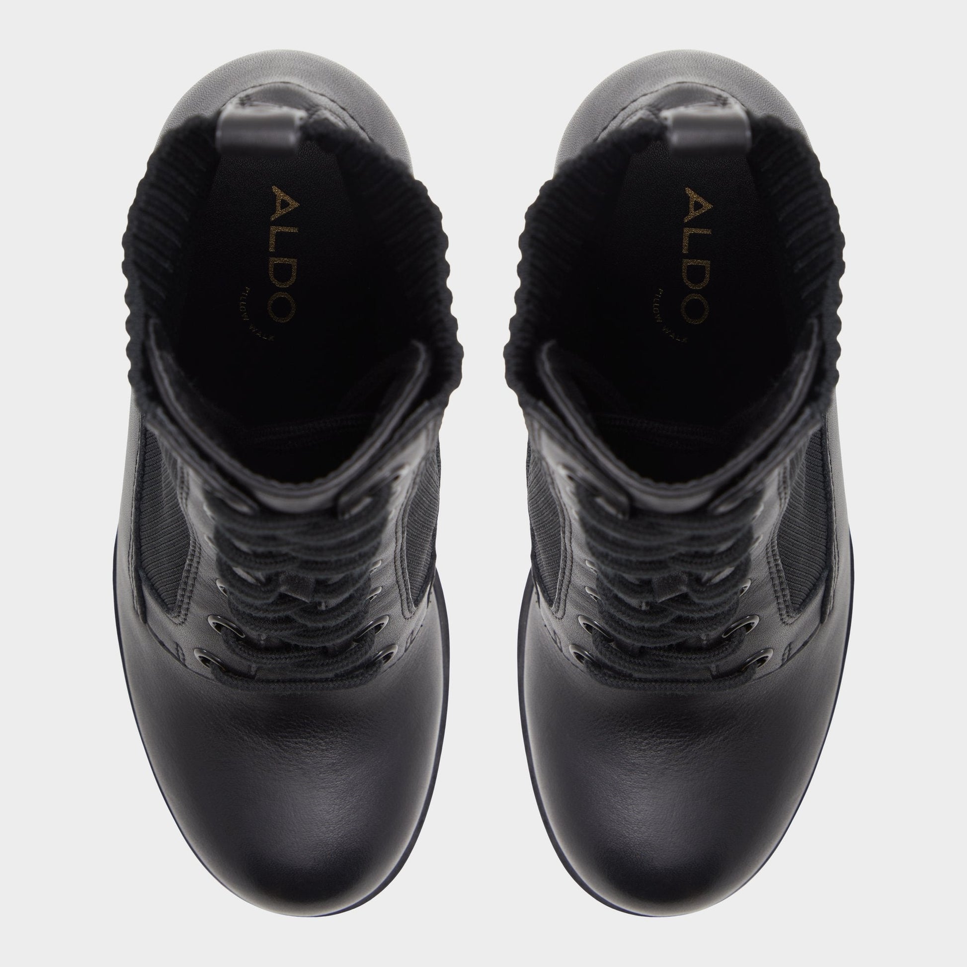 Aldo Rebellious Black Women's Combat boots - Combat ankle boot, Lug sole Women