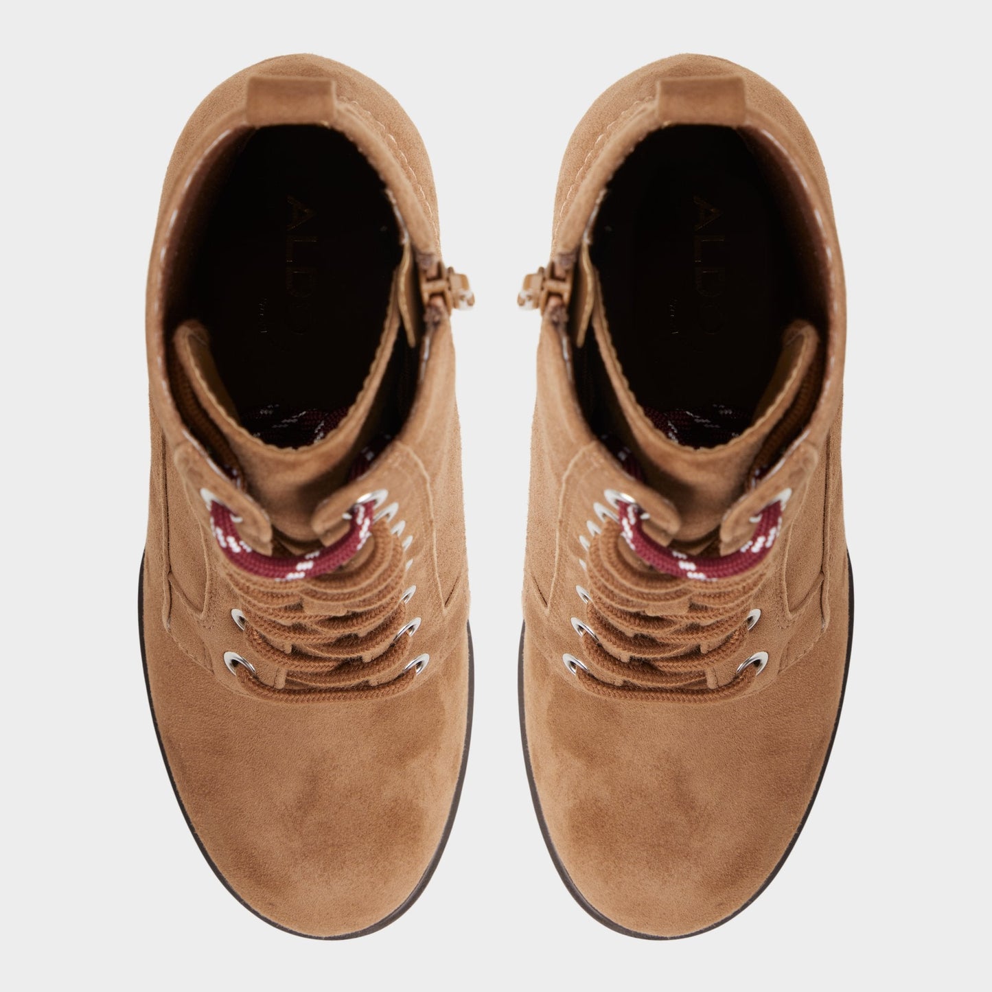 Aldo Rebelliously in Light Brown - Combat ankle boot, Lug sole Women