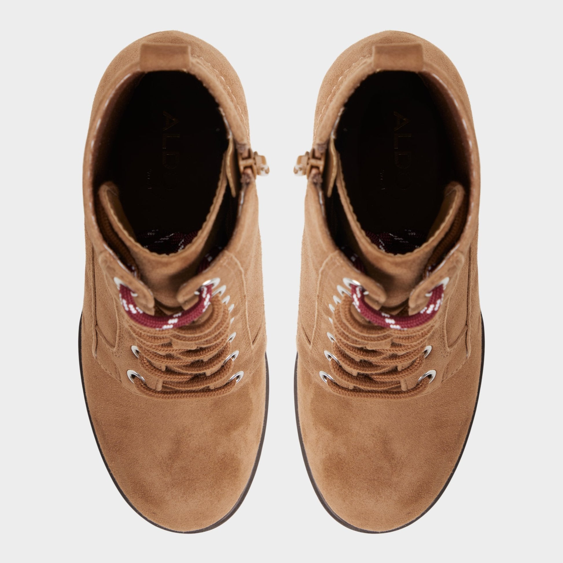 Aldo Rebelliously in Light Brown - Combat ankle boot, Lug sole Women