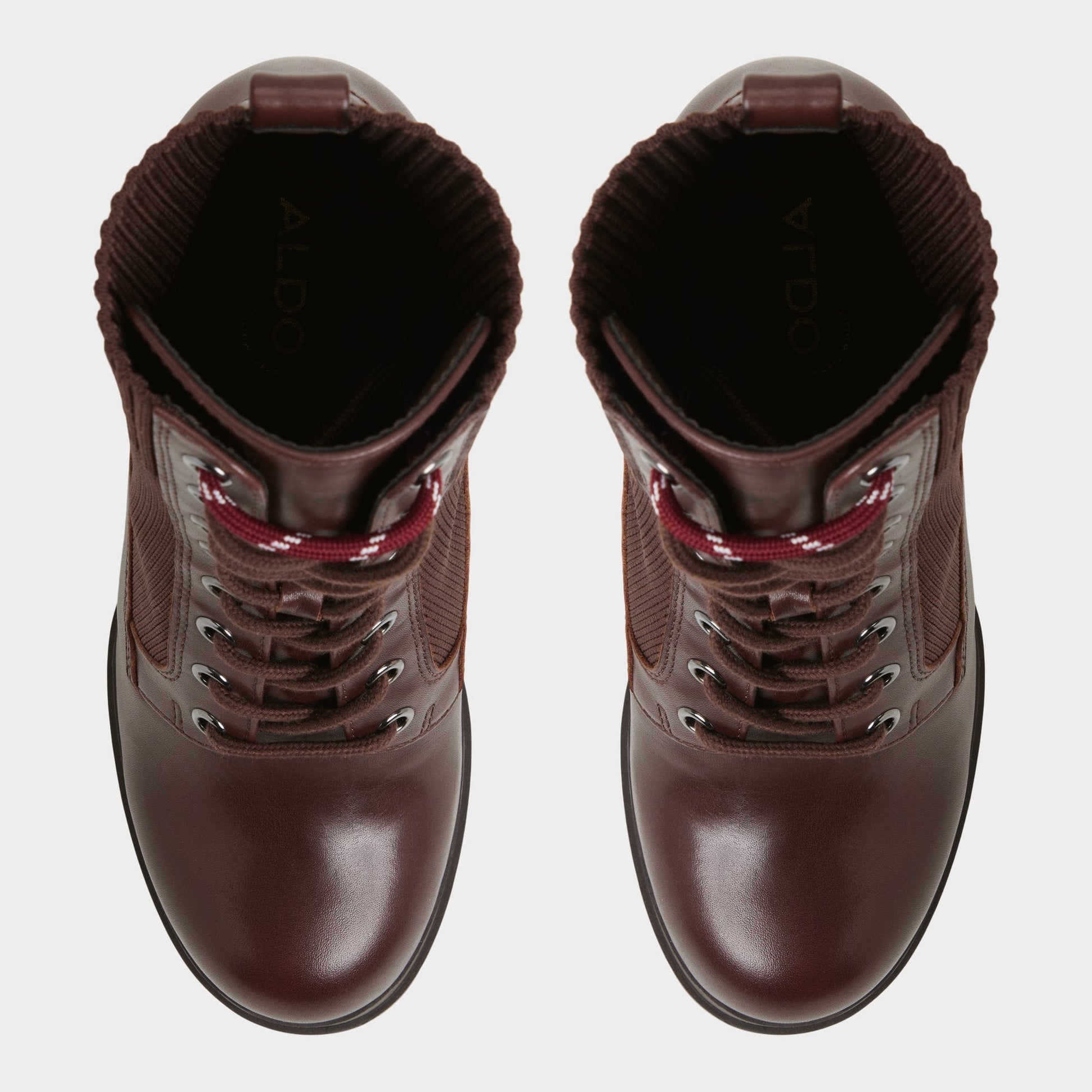 Aldo Rebellious in Other Brown - Combat ankle boot, Lug sole Women