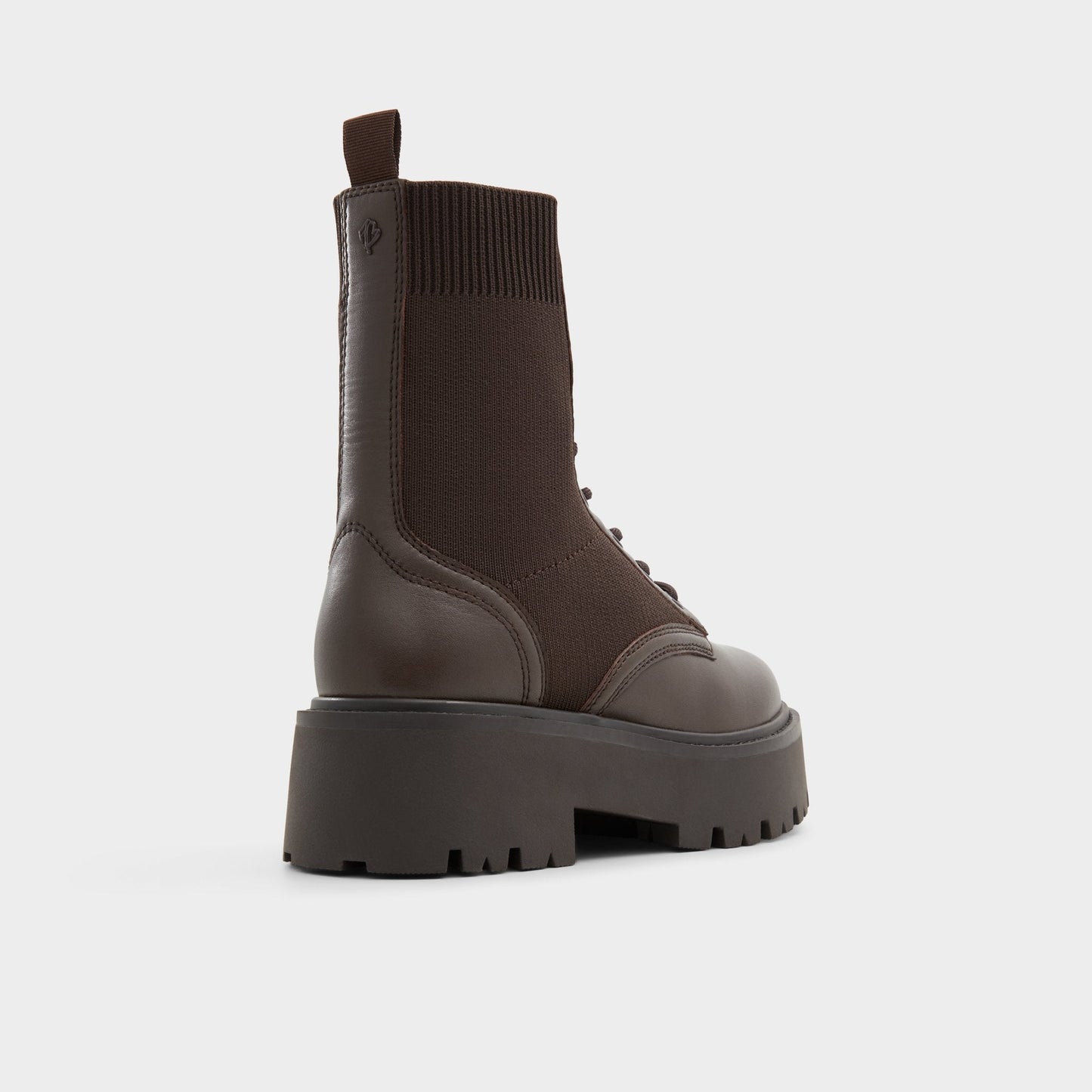Aldo Talaleryknit Brown Overflow Women's Combat boots - Combat ankle boot, Brown Women