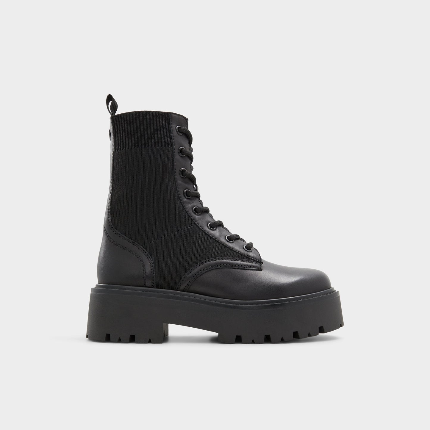 Aldo Talaleryknit Black Women's Combat boots - Combat ankle boot, Black Women