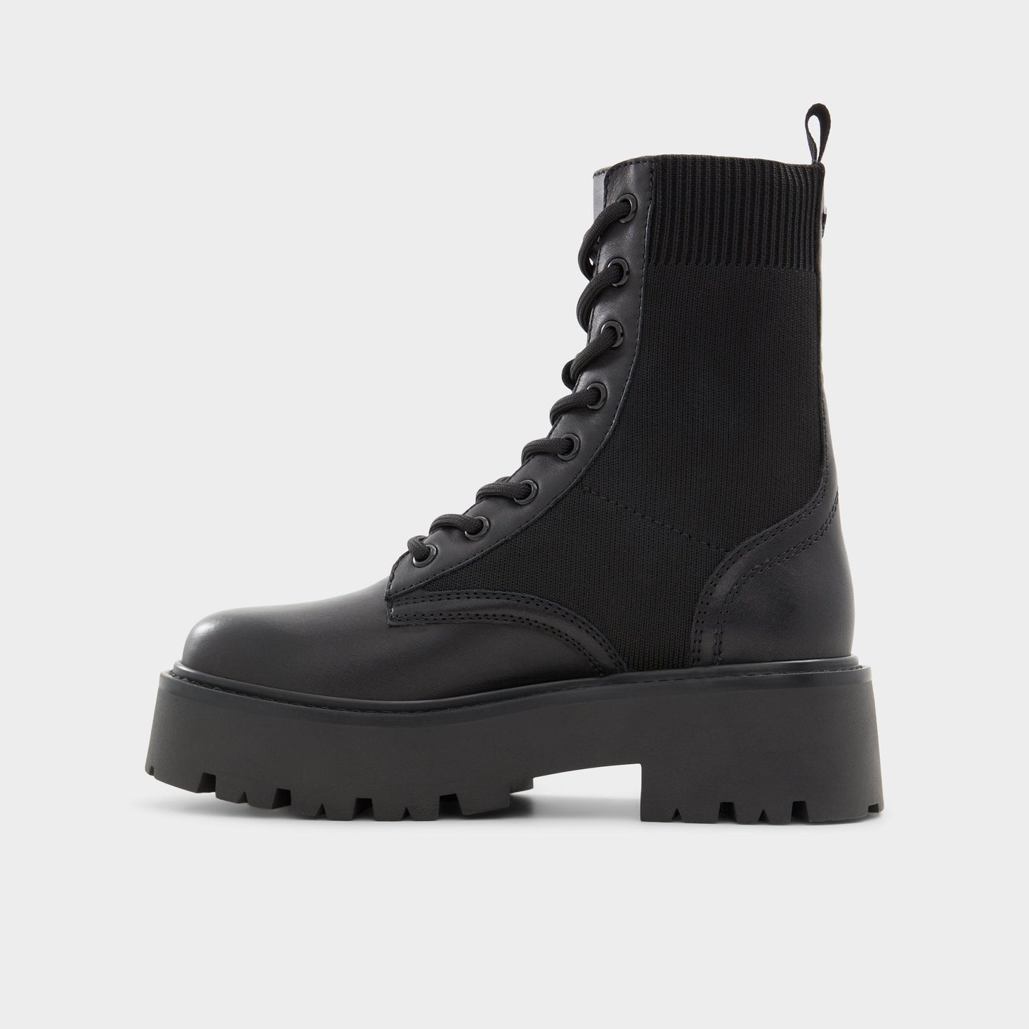 Aldo Talaleryknit Black Women's Combat boots - Combat ankle boot, Black Women