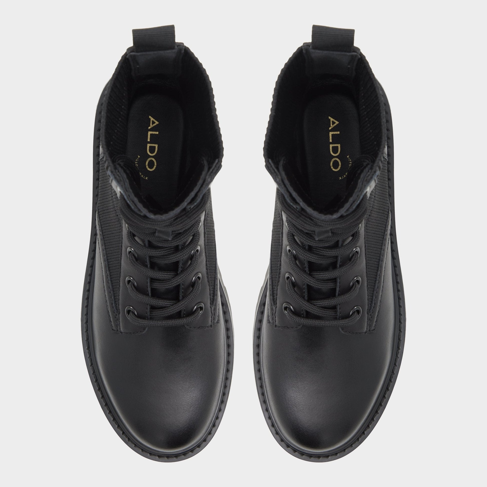 Aldo Talaleryknit Black Women's Combat boots - Combat ankle boot, Black Women