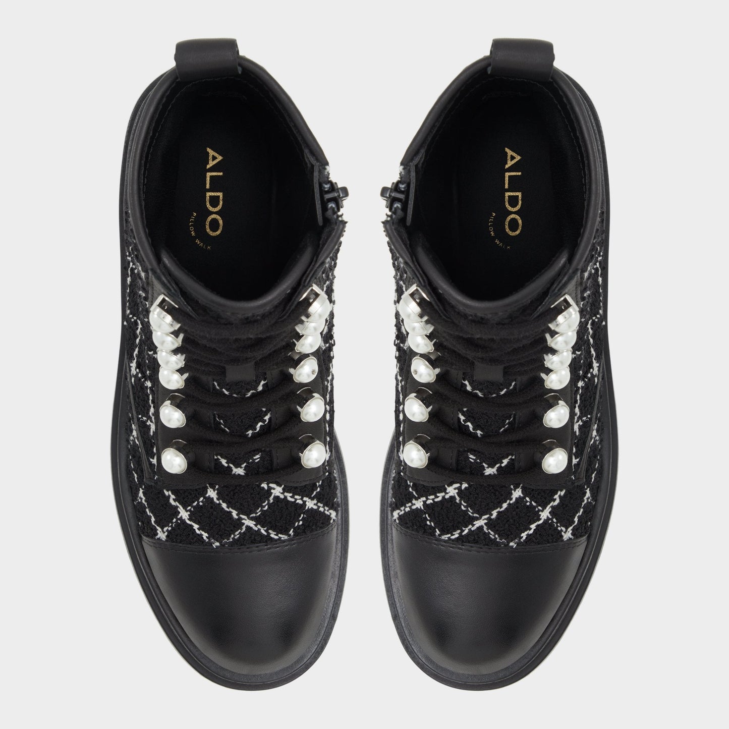 Aldo Marthia in Other Black - Combat ankle boot, Black Women