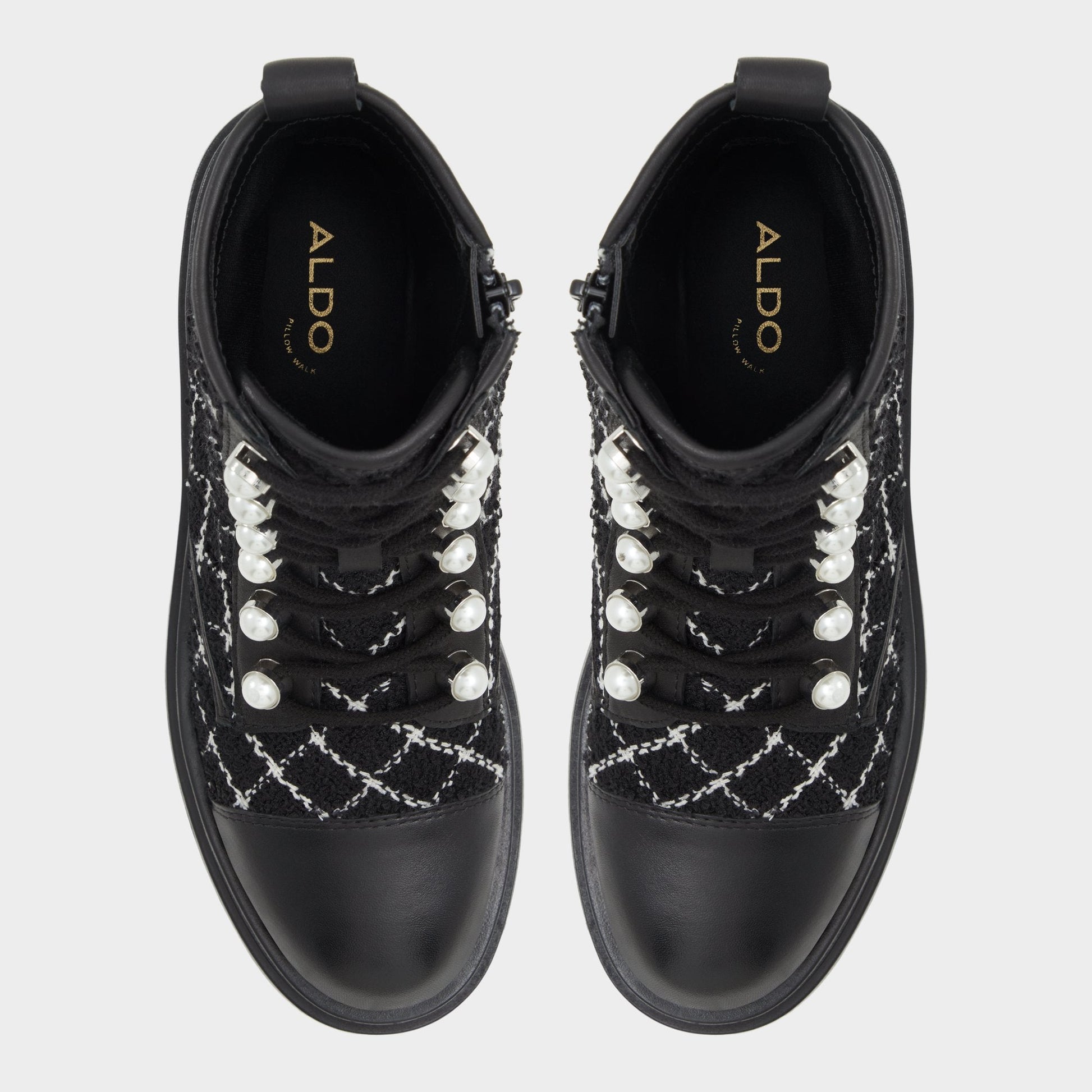Aldo Marthia in Other Black - Combat ankle boot, Black Women