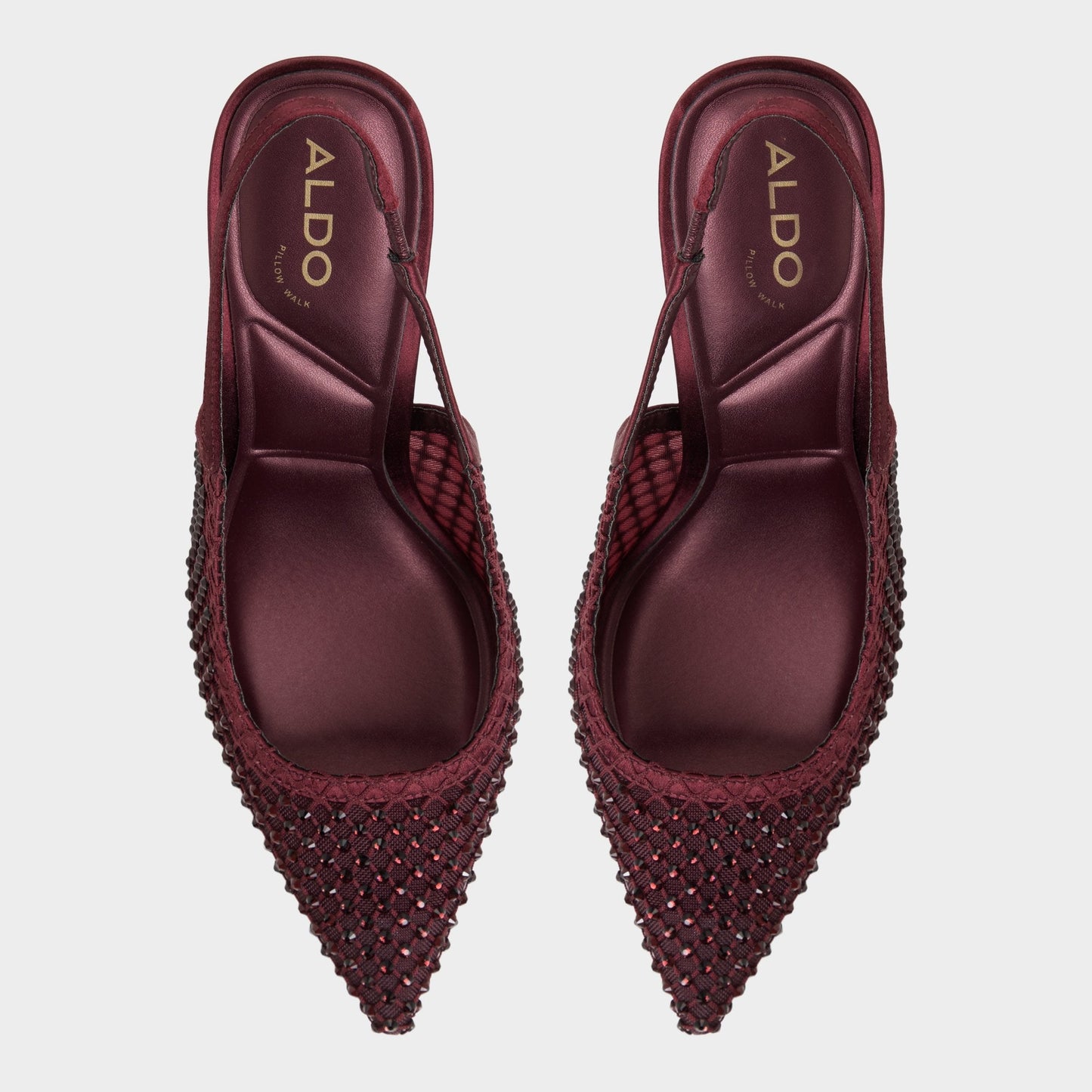 Aldo Marciana in Burgundy 14151906 - Slingback heel, Stiletto heel Women|Bags