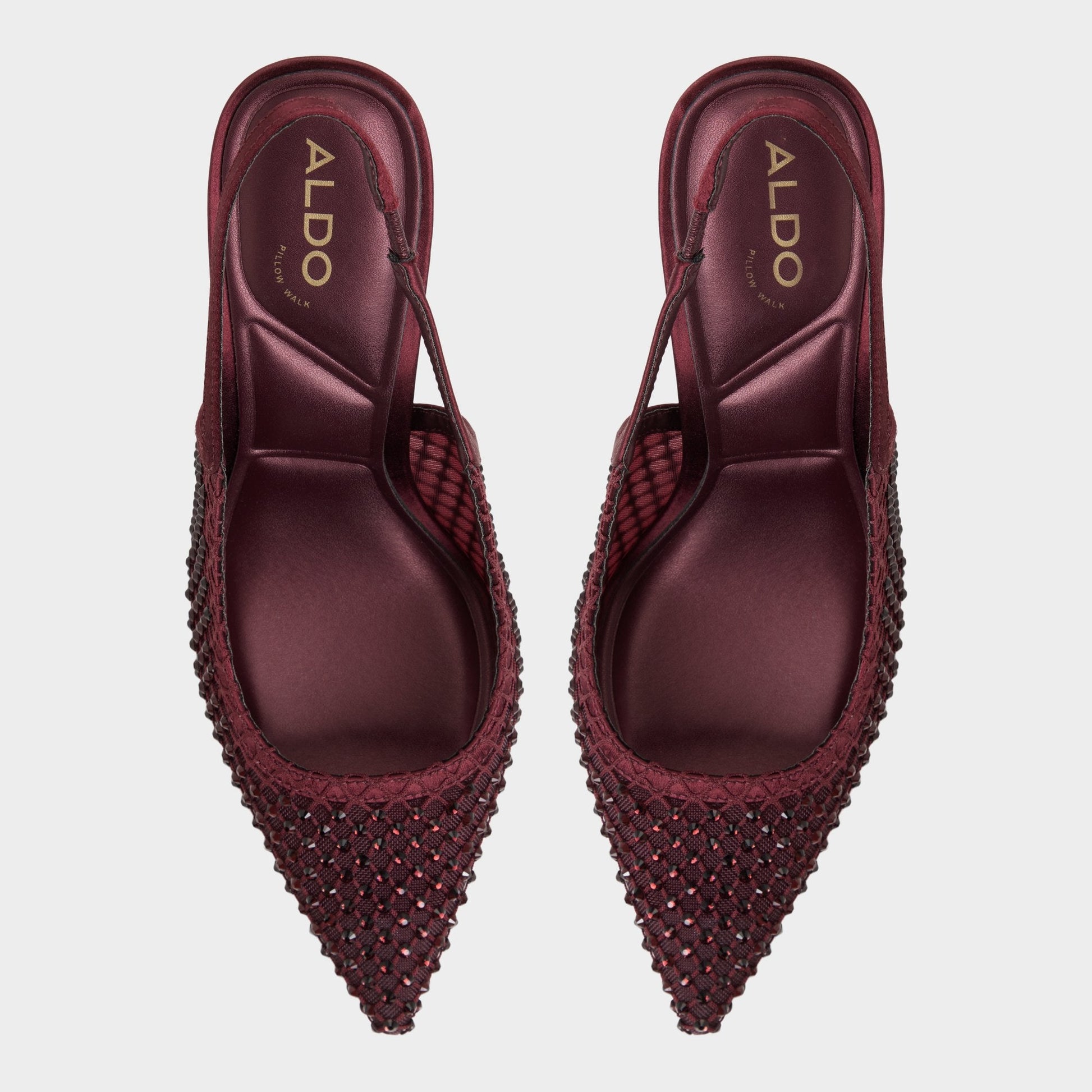 Aldo Marciana in Burgundy 14151906 - Slingback heel, Stiletto heel Women|Bags