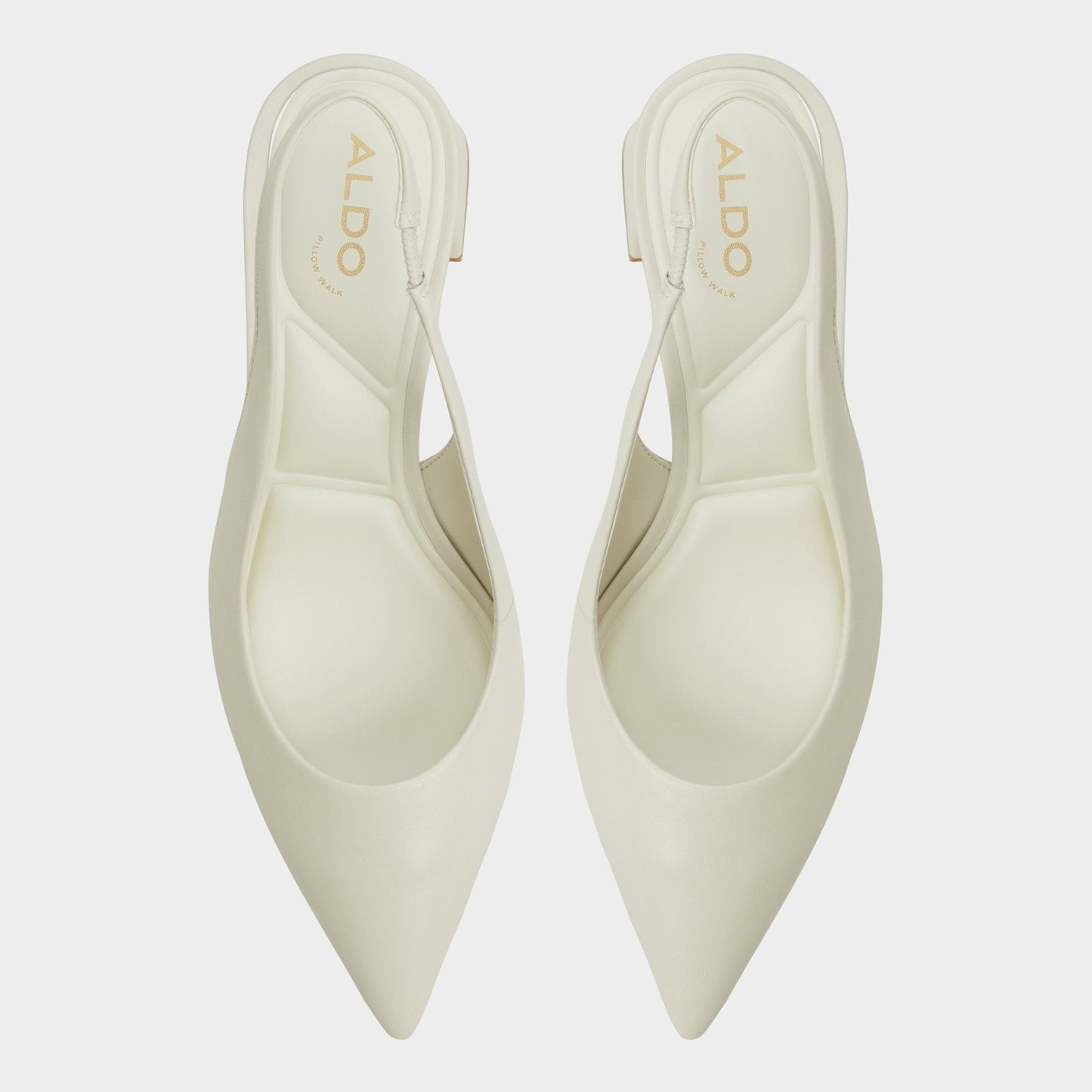 Aldo Uliana White/Bone Women's Slingbacks - Slingback heel, Block heel Women