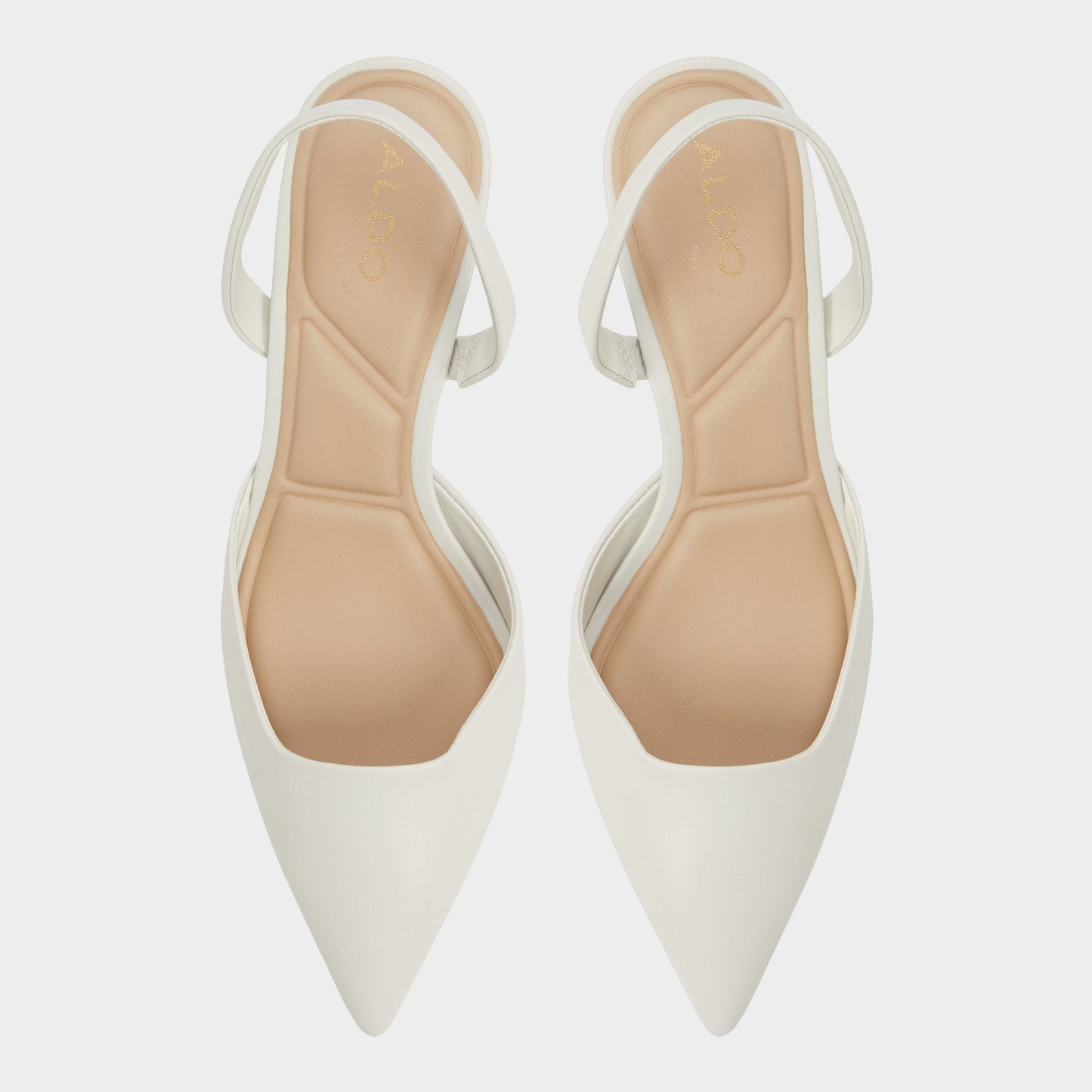 Aldo Gavedessi Open White Women's Kitten heels - Slingback heel, Kitten heel Women