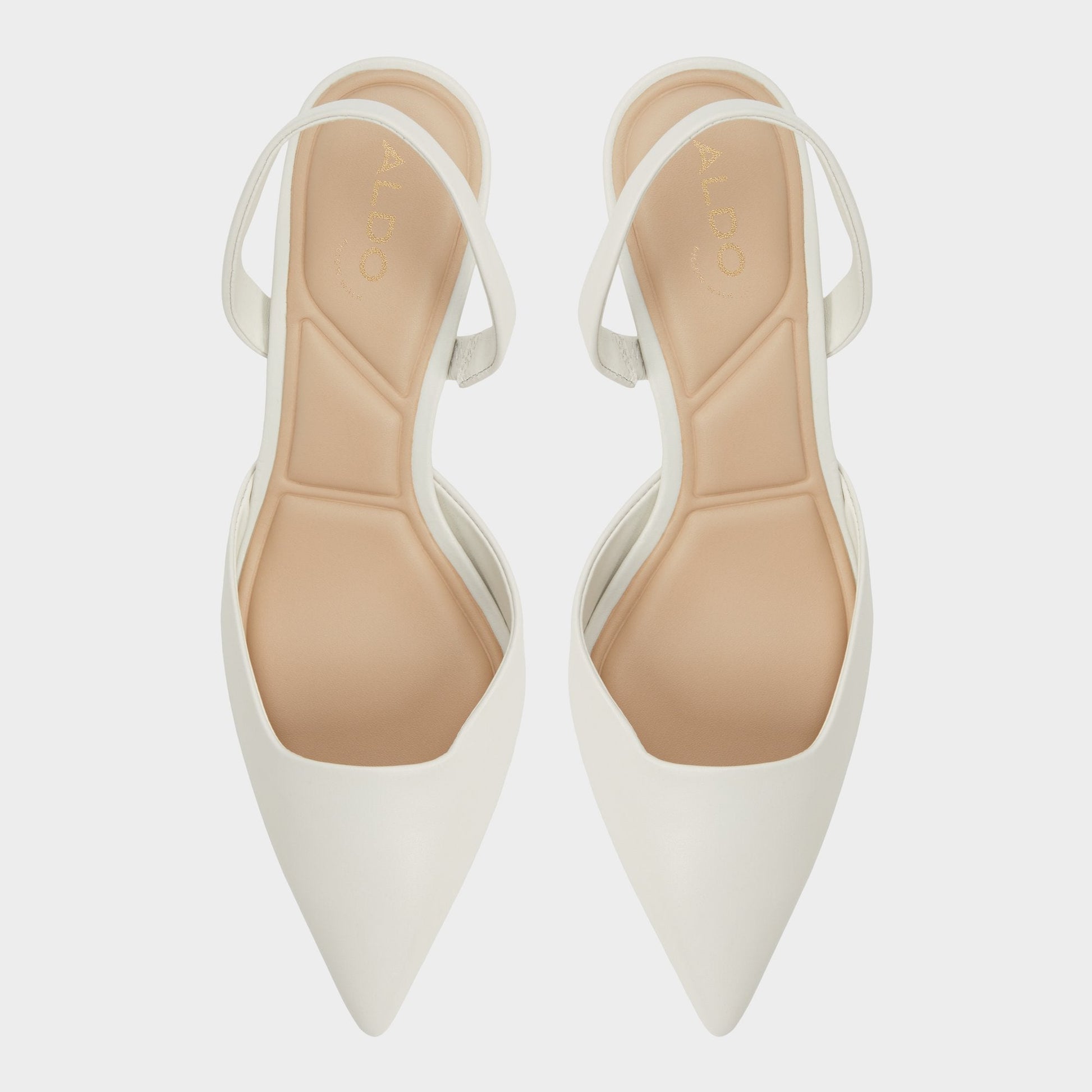 Aldo Gavedessi Open White Women's Kitten heels - Slingback heel, Kitten heel Women