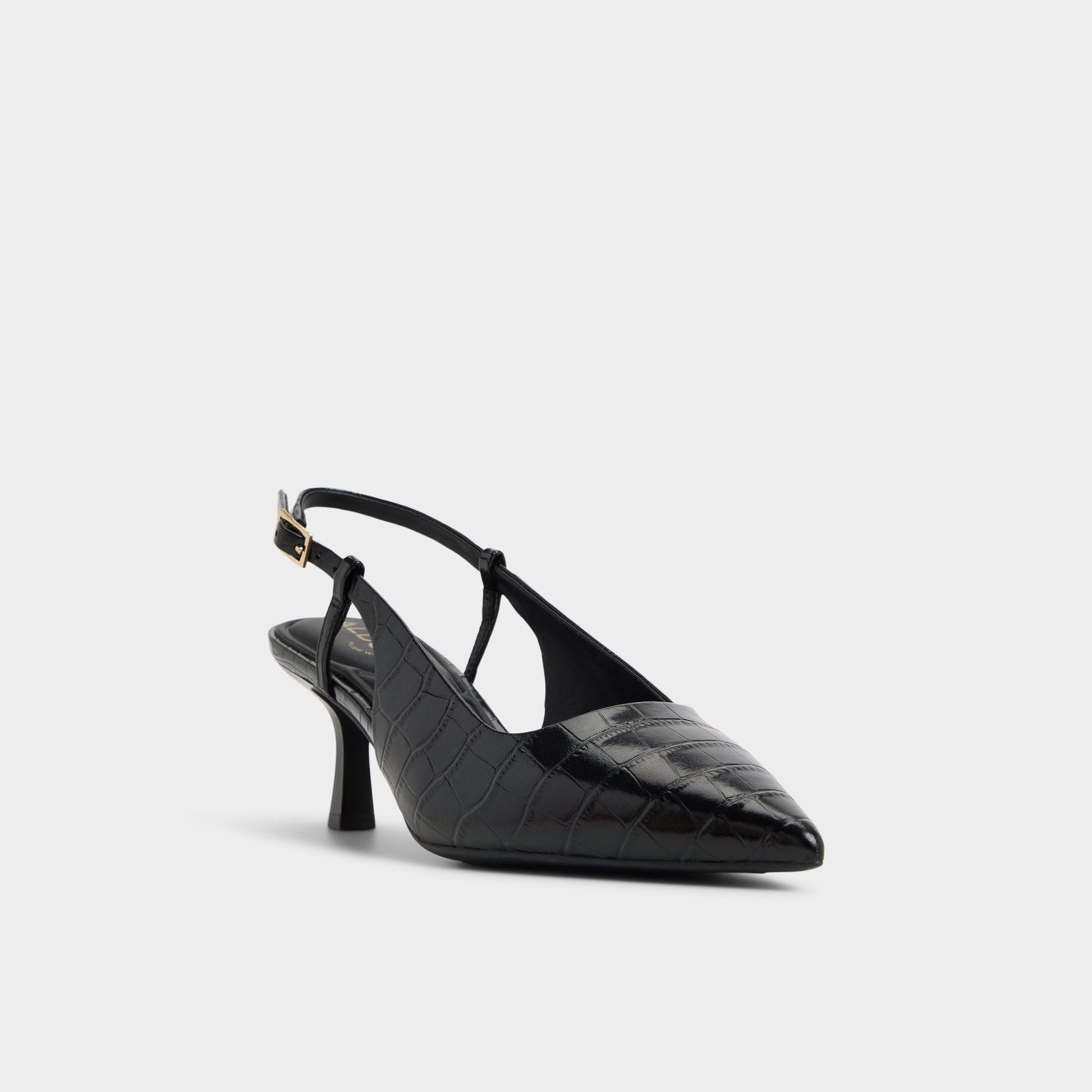 Aldo Adan in Black - Slingback heel, Kitten heel Women