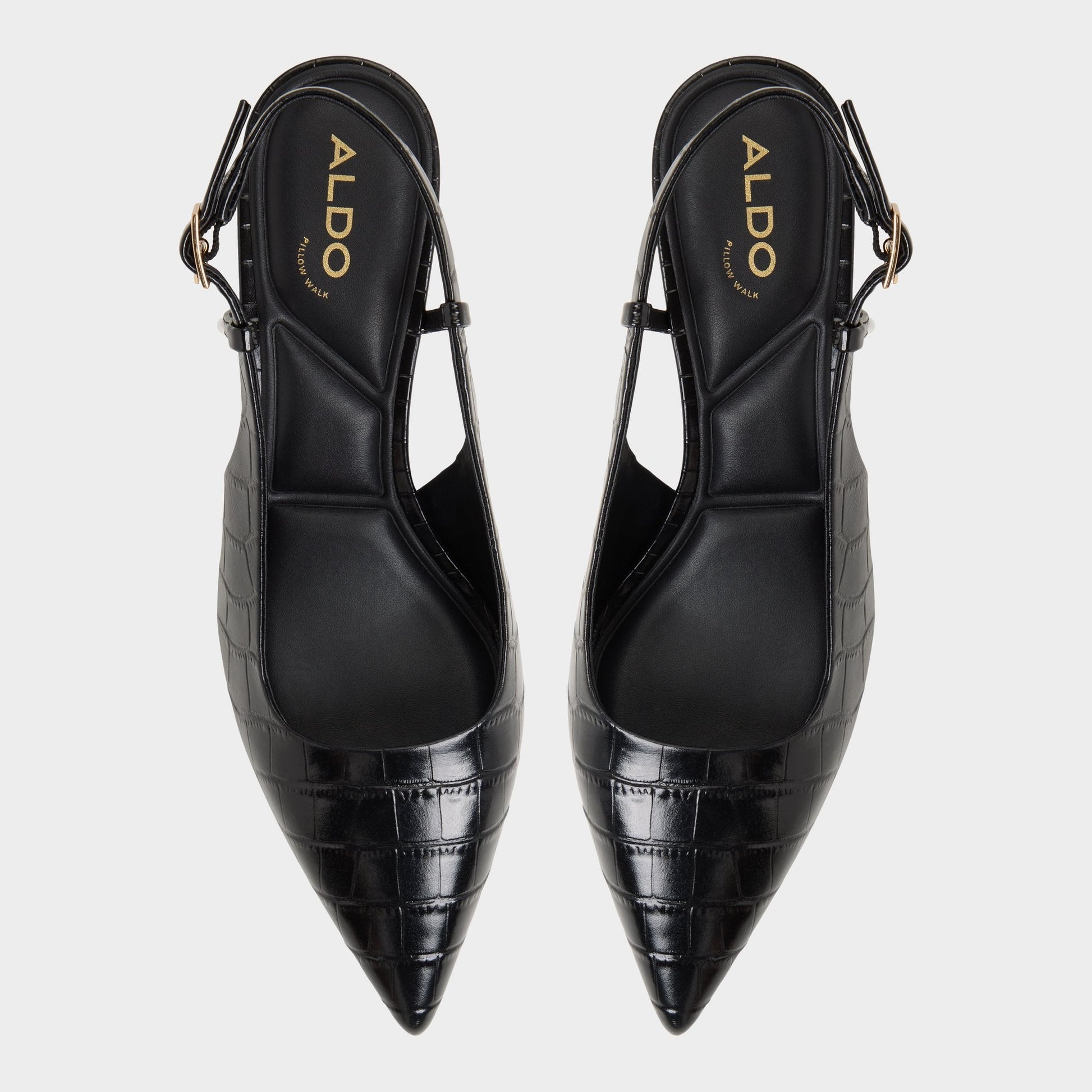 Aldo Adan in Black - Slingback heel, Kitten heel Women