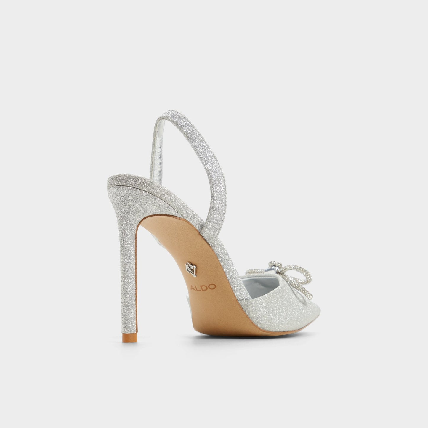Aldo Addie Silver Women's Slingbacks - Slingback heel, Stiletto heel Women