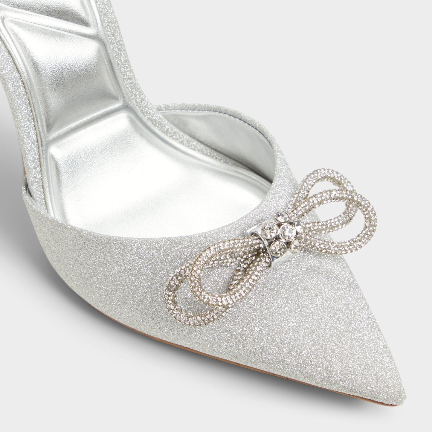 Aldo Addie Silver Women's Slingbacks - Slingback heel, Stiletto heel Women