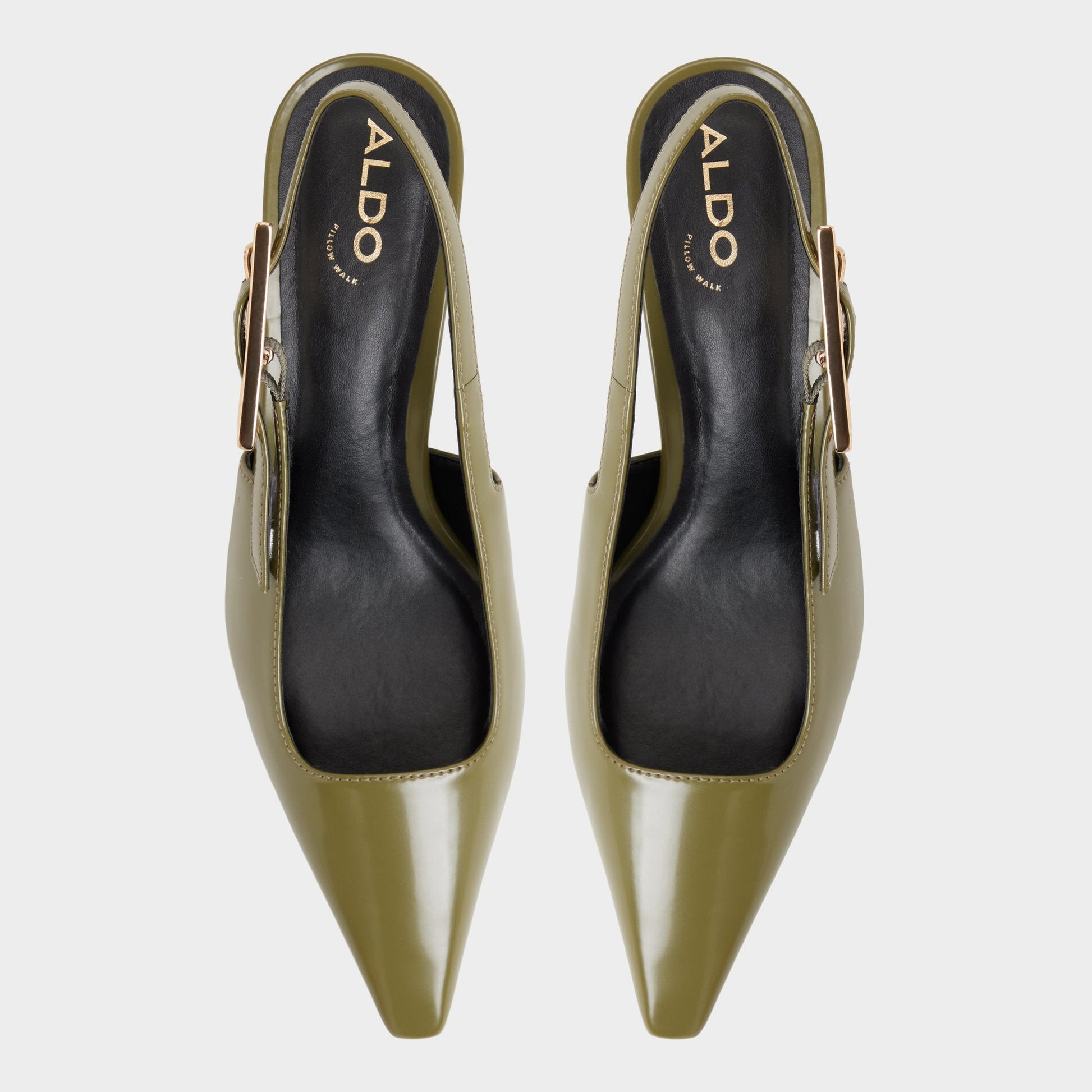 Aldo Nealie in Khaki 14139074 - Slingback heel, Kitten heel Women|Bags