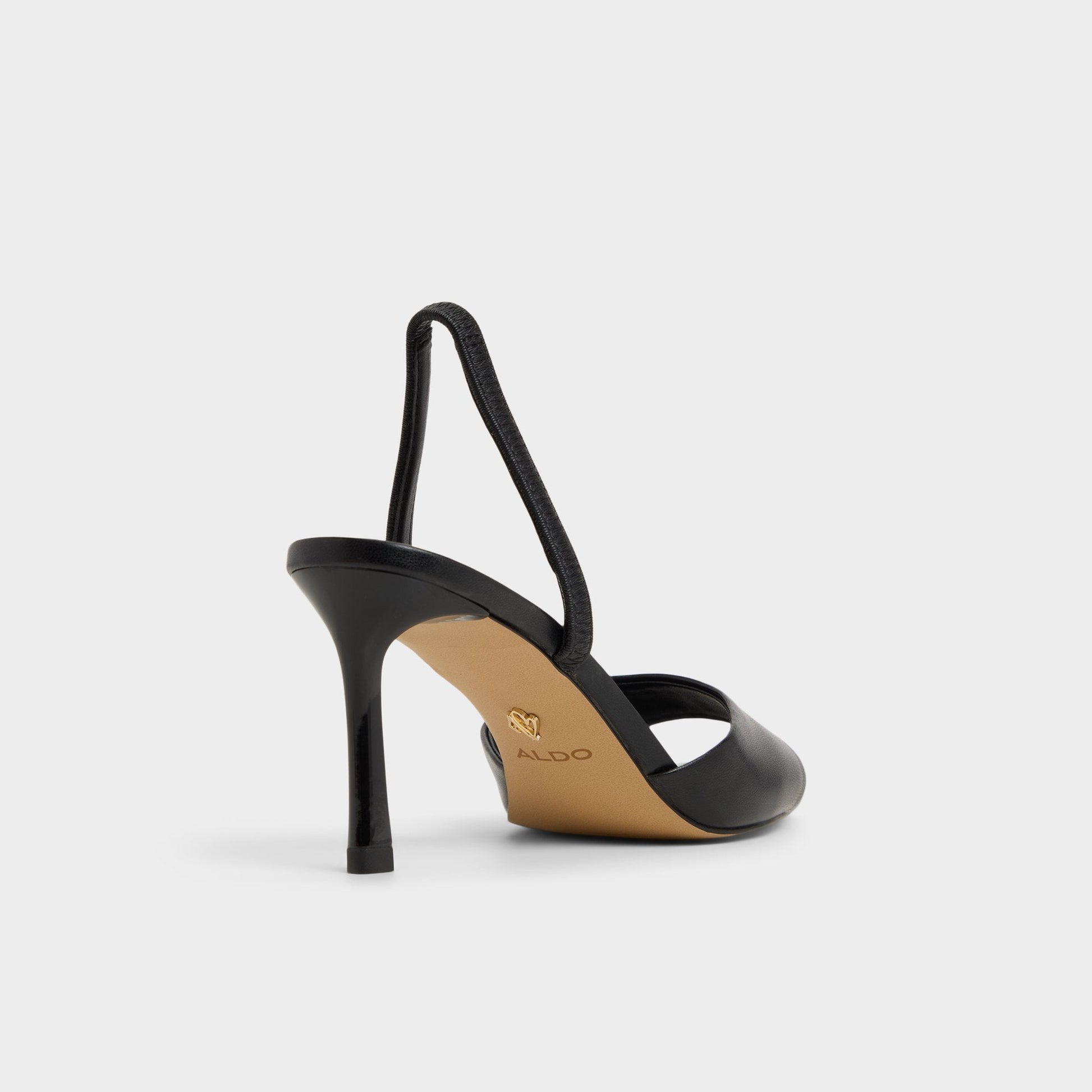 Aldo Andya Black Women's Strappy sandals - Slingback heeled sandal, Stiletto heel Women