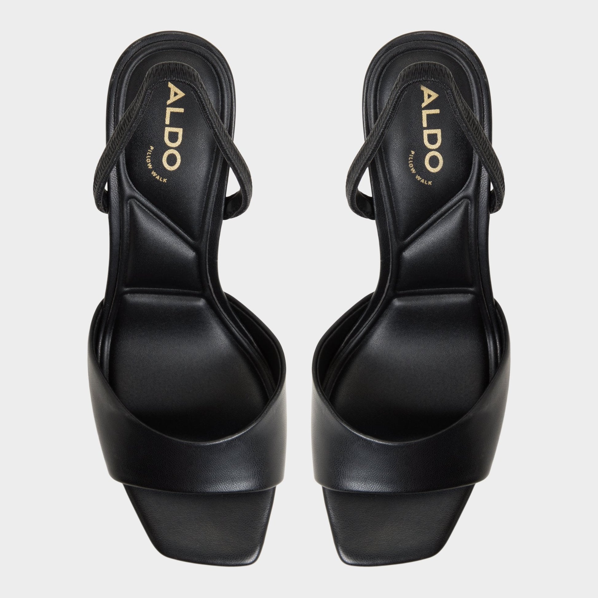 Aldo Andya Black Women's Strappy sandals - Slingback heeled sandal, Stiletto heel Women