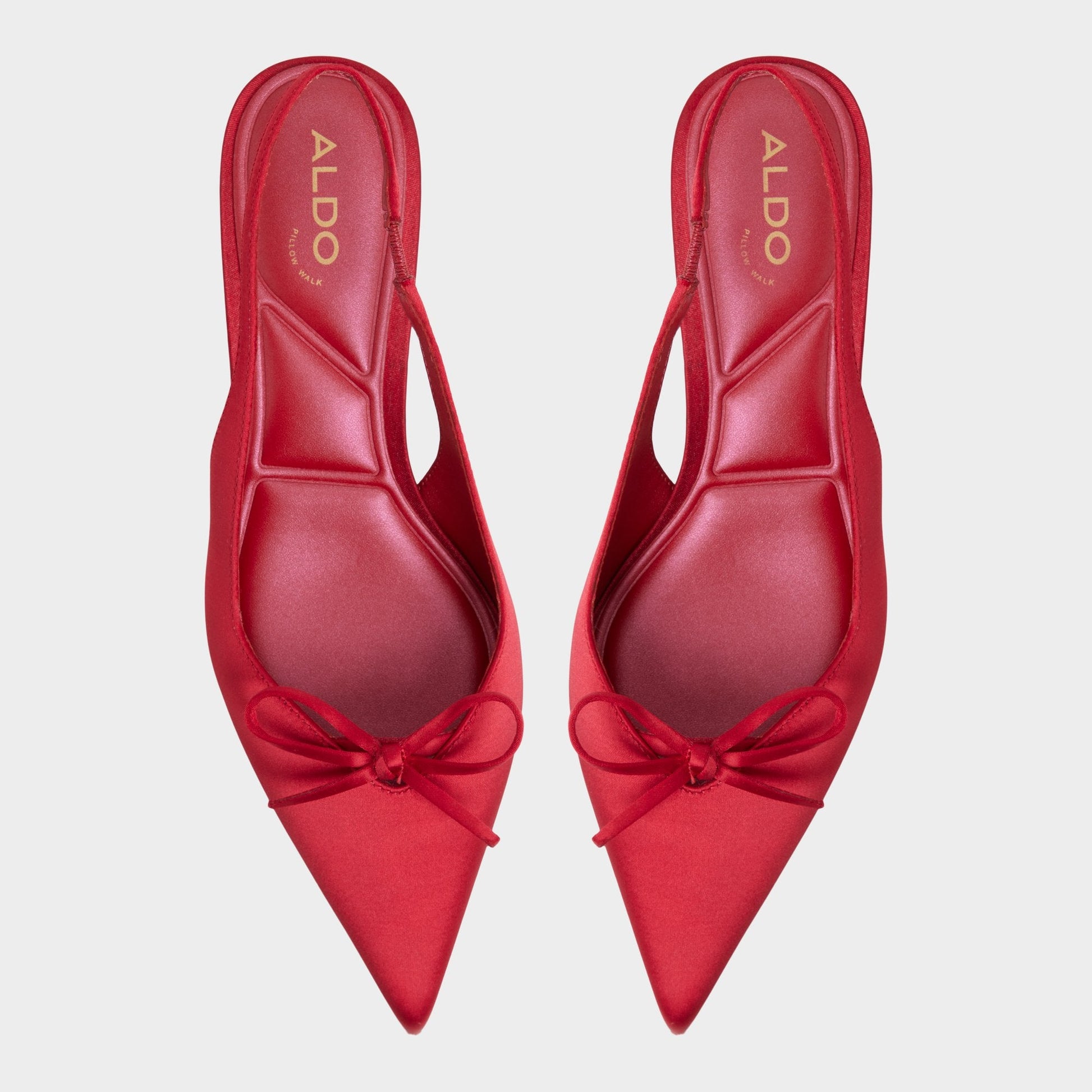 Aldo Azizza in Dark Red - Slingback heel, Kitten heel Women