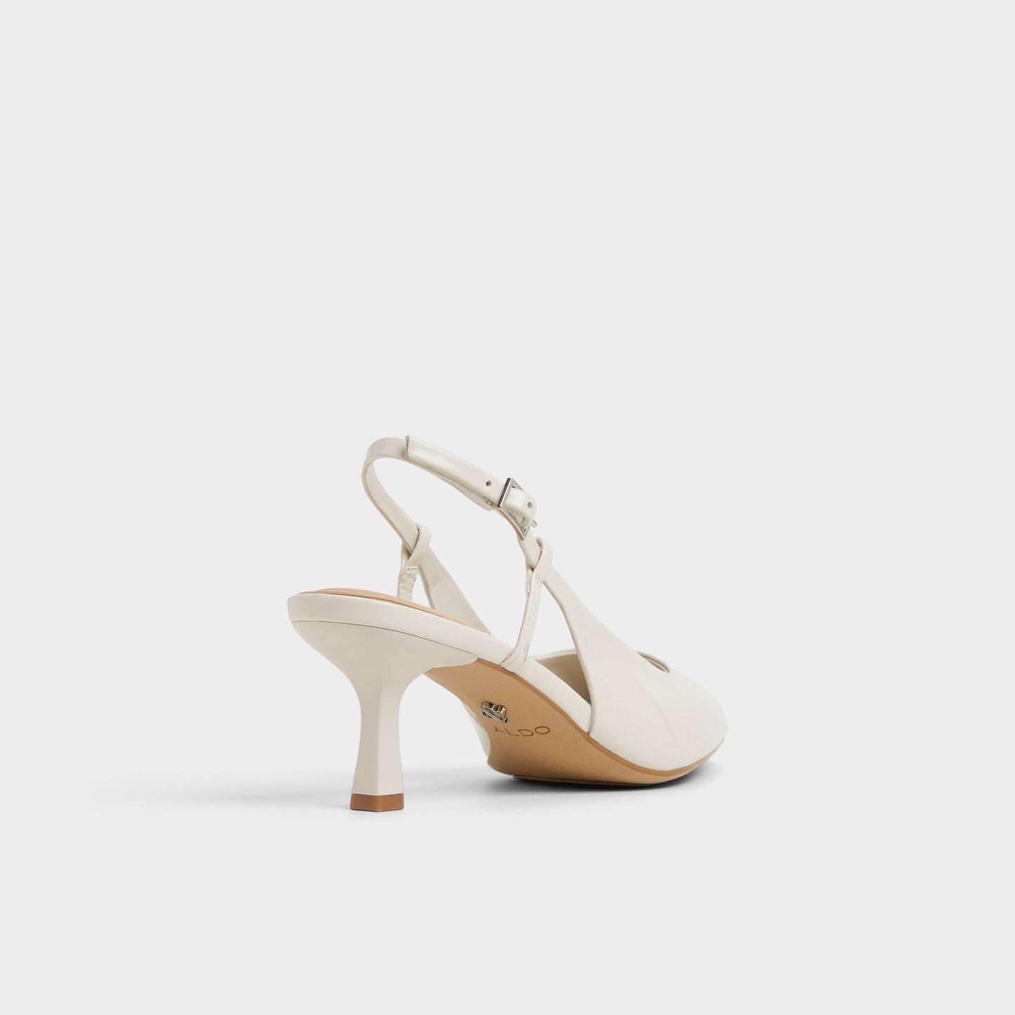 Aldo Adan in White Bone - Slingback heel, Kitten heel Women