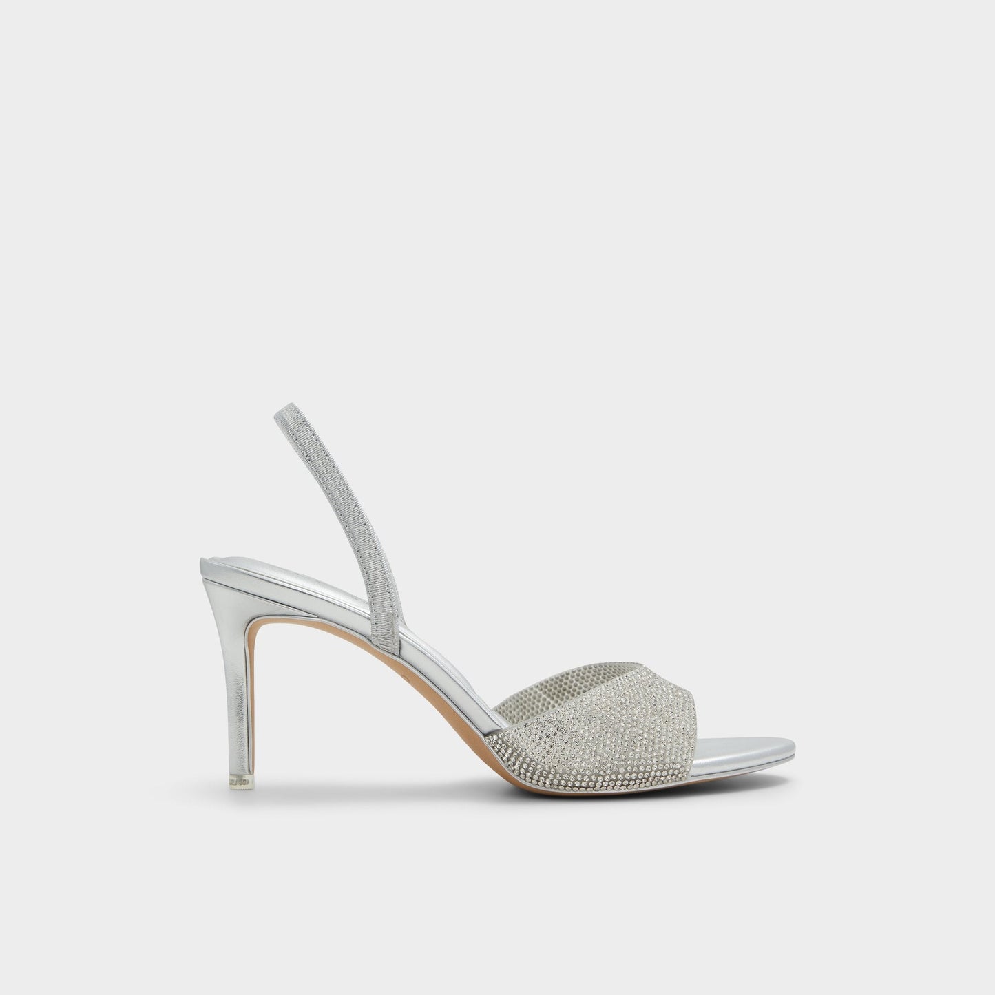 Aldo Aitana Silver Women's Heeled sandals - Slingback heeled sandal, Stiletto heel Women