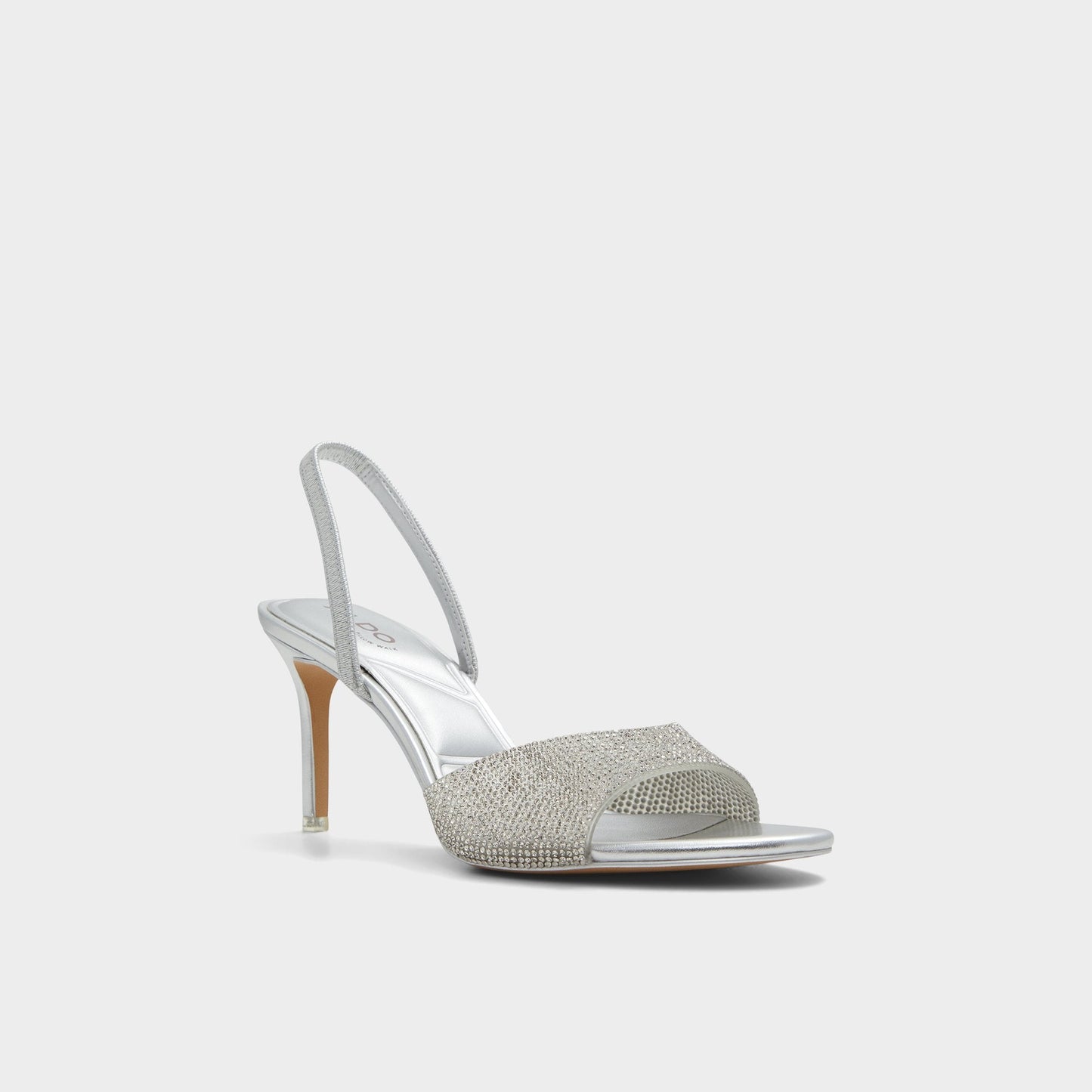 Aldo Aitana Silver Women's Heeled sandals - Slingback heeled sandal, Stiletto heel Women