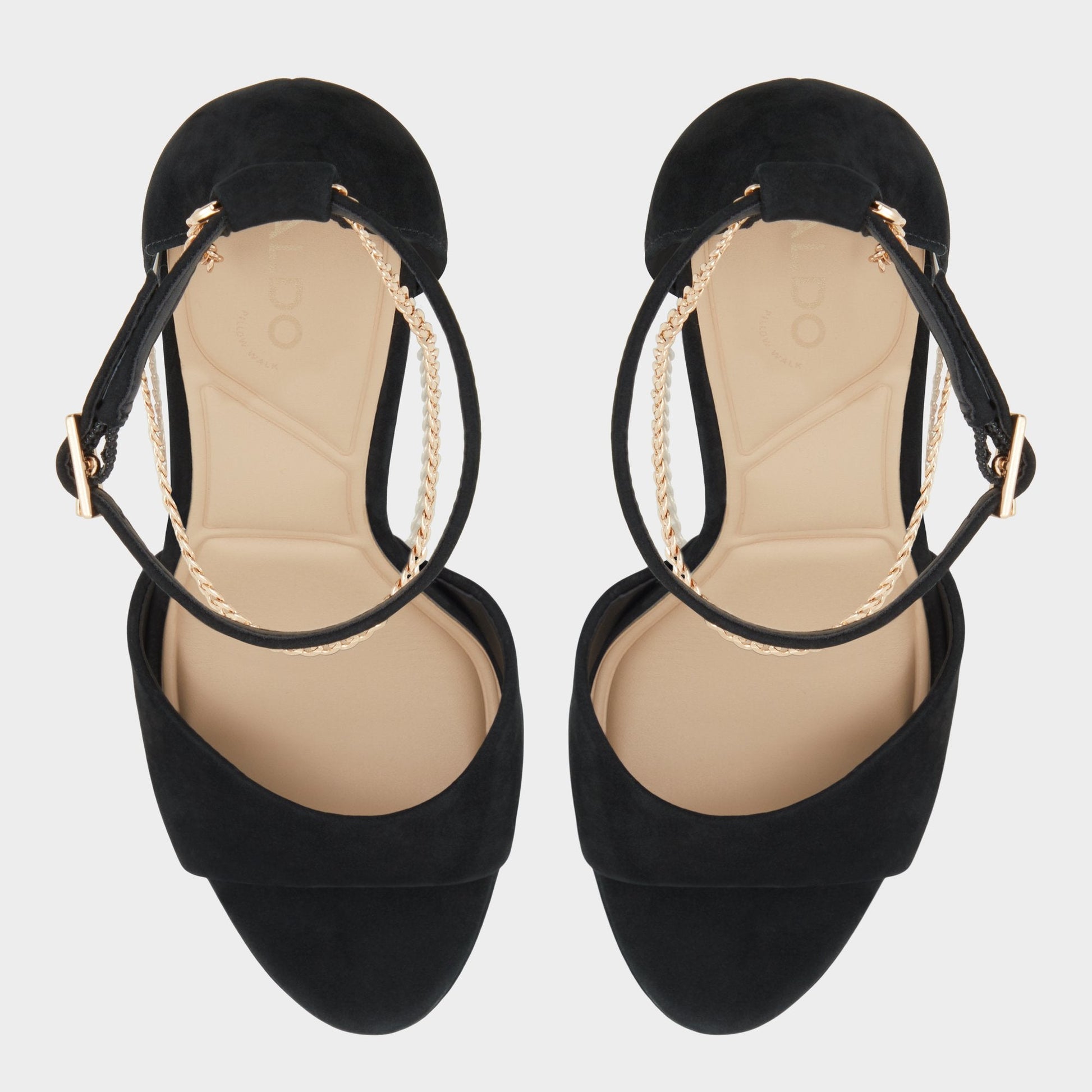 Aldo Afumeth Black Overflow Women's Platform sandals - Strappy heeled sandal, Stiletto platform Women