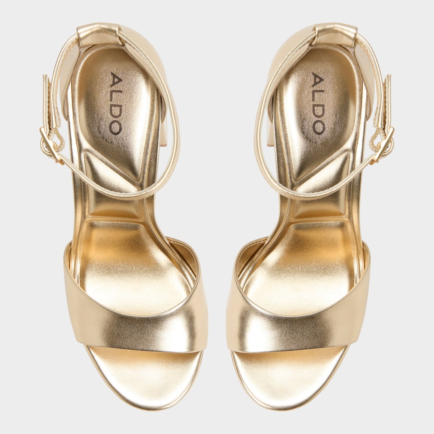 Aldo Enaegyn 2.0 in Gold - Strappy heeled sandal, Platform Women