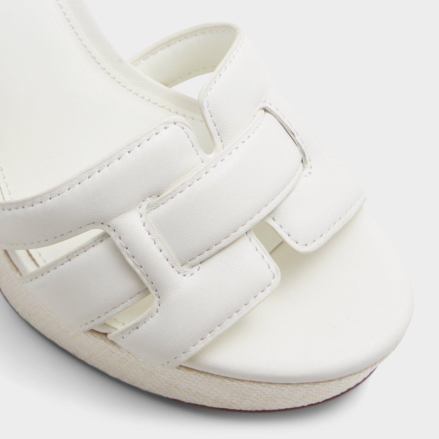 Aldo Valaberel Open White Women's Platform sandals - Strappy heeled sandal, Platform Women