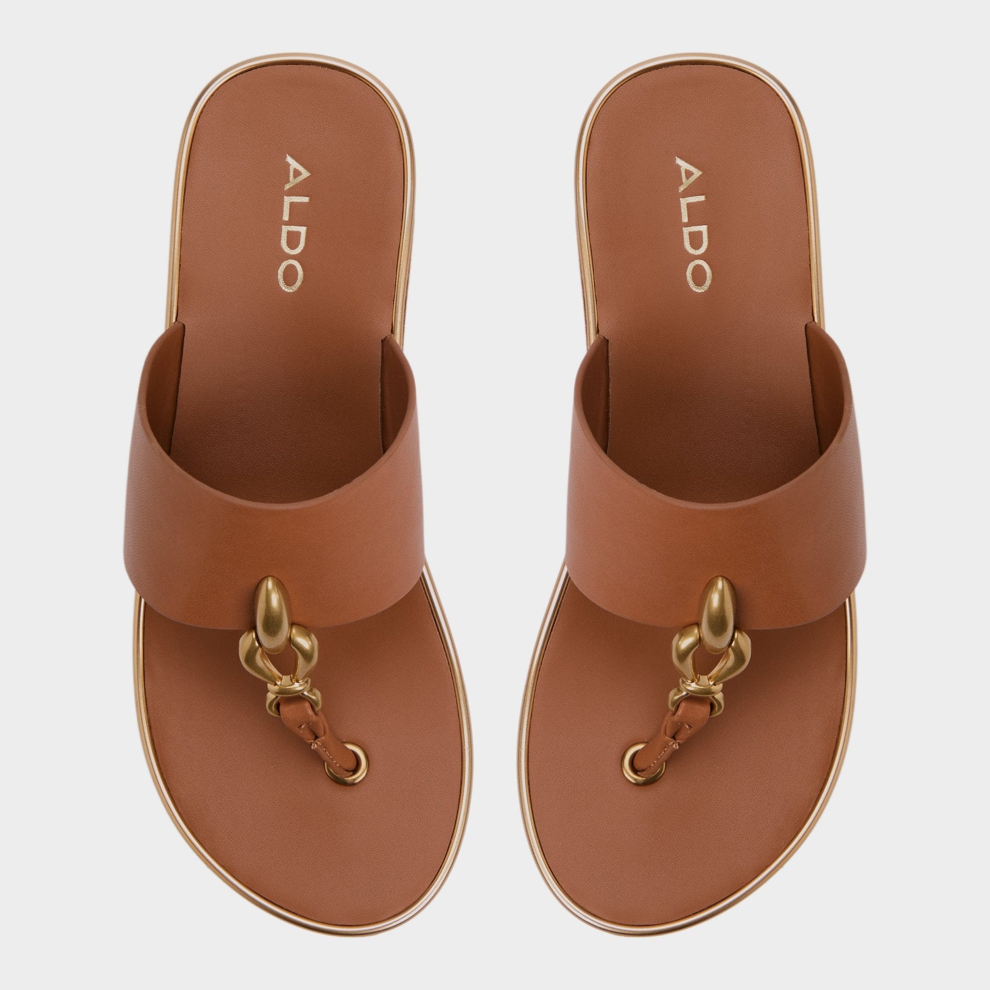 Aldo Penelopy Medium Brown Women's Platform sandals - Wedge sandal, Wedge heel Women