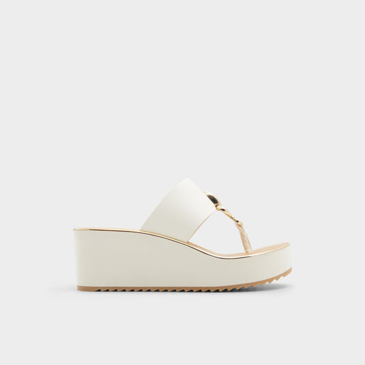Aldo Penelopy White Women's Wedges - Wedge sandal, Wedge heel Women