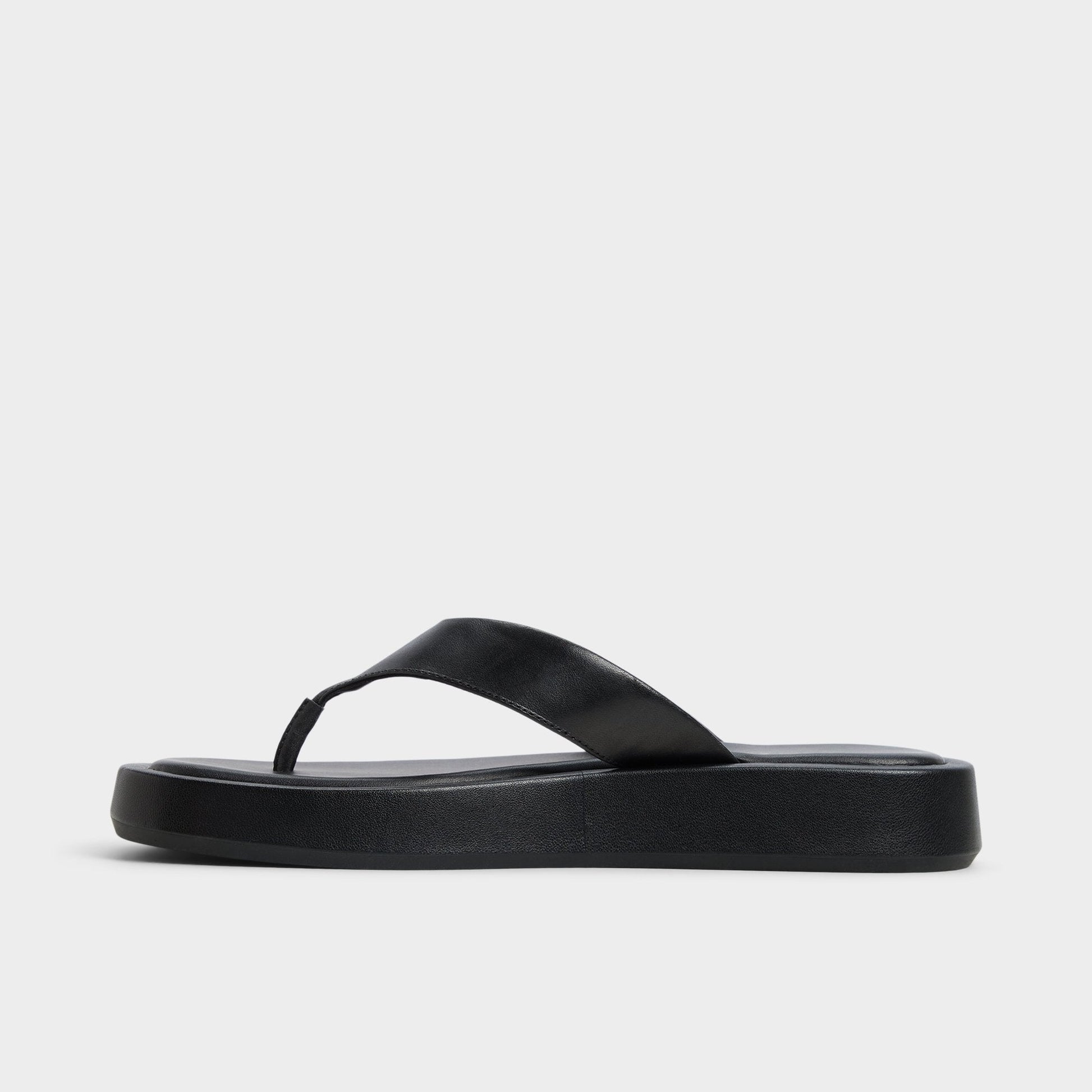 Aldo Grettle Black Women's Flats - Flip flop, Flatform Women
