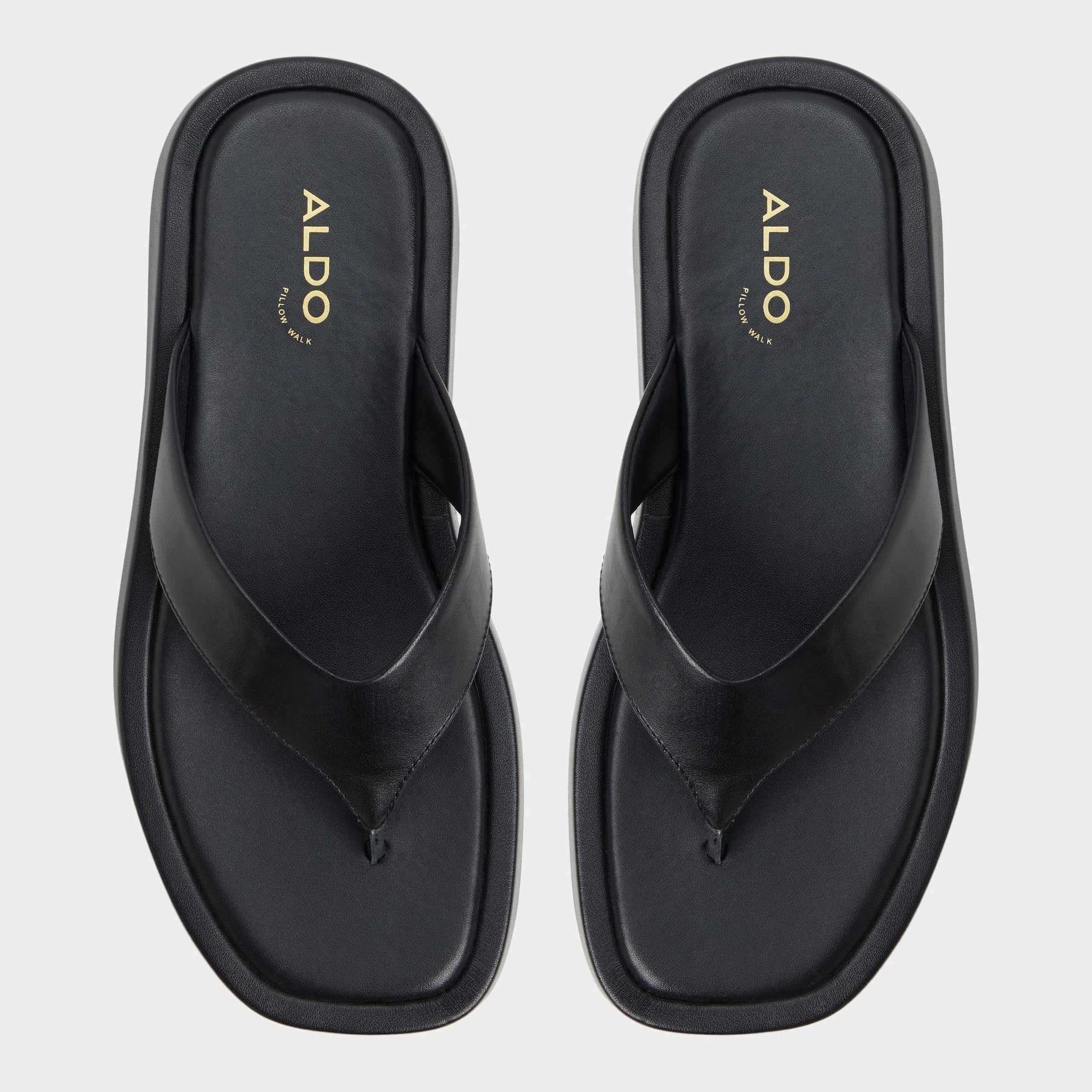 Aldo Grettle Black Women's Flats - Flip flop, Flatform Women