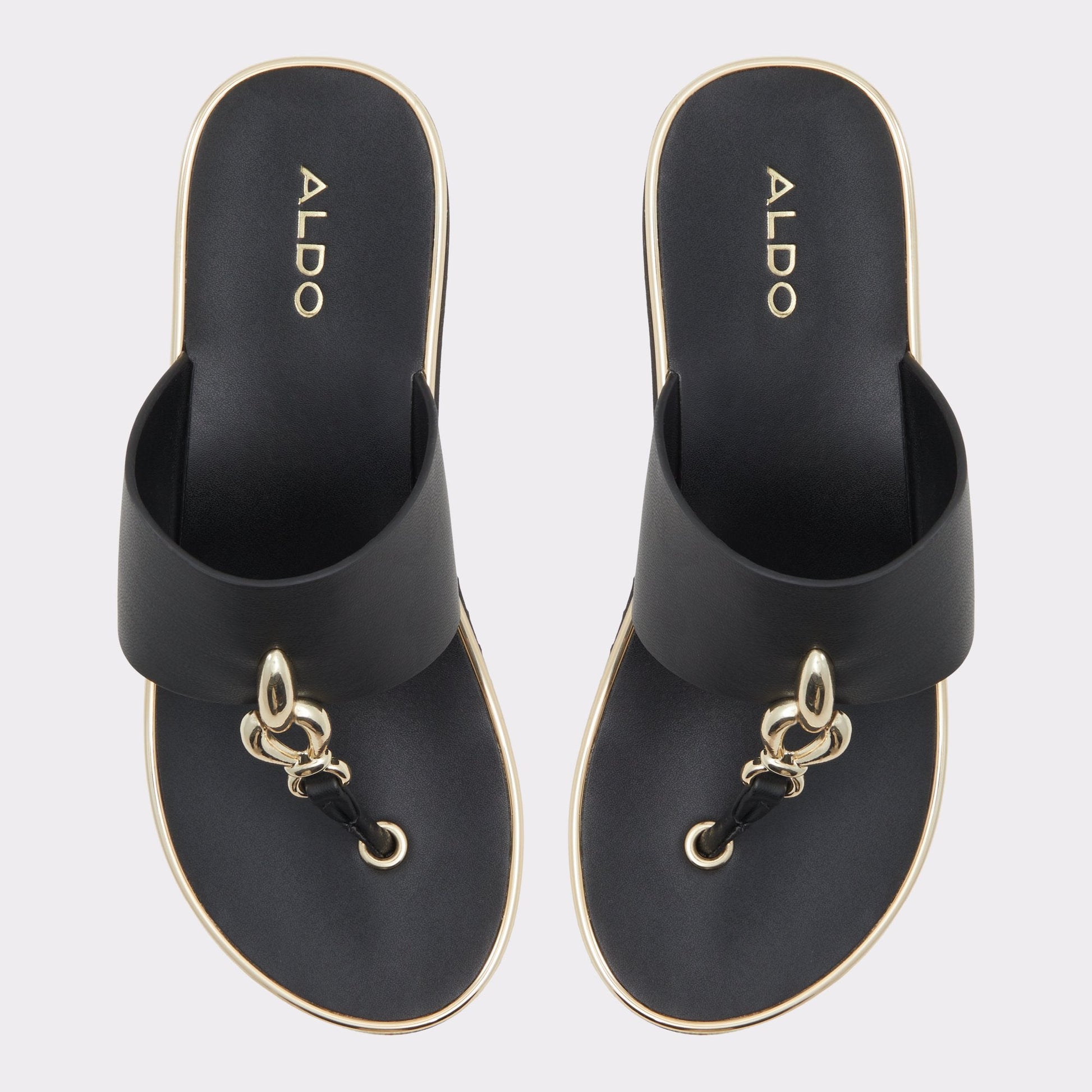 Aldo Penelopy Black Women's Wedges - Wedge sandal, Wedge heel Women